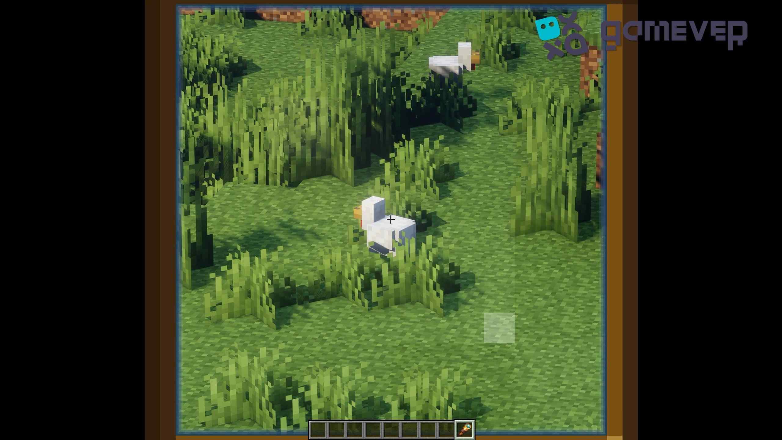 Zooming in with a spyglass in Minecraft