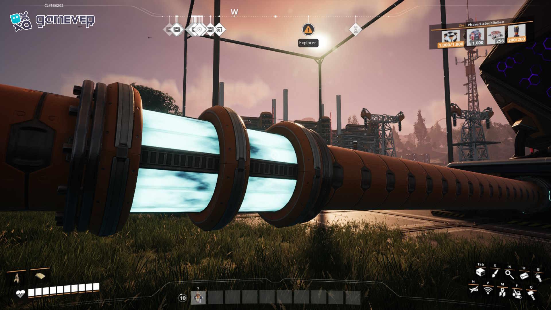 Fabrica Materia Fotónica Excitada en la versión 1.0 de Satisfactory