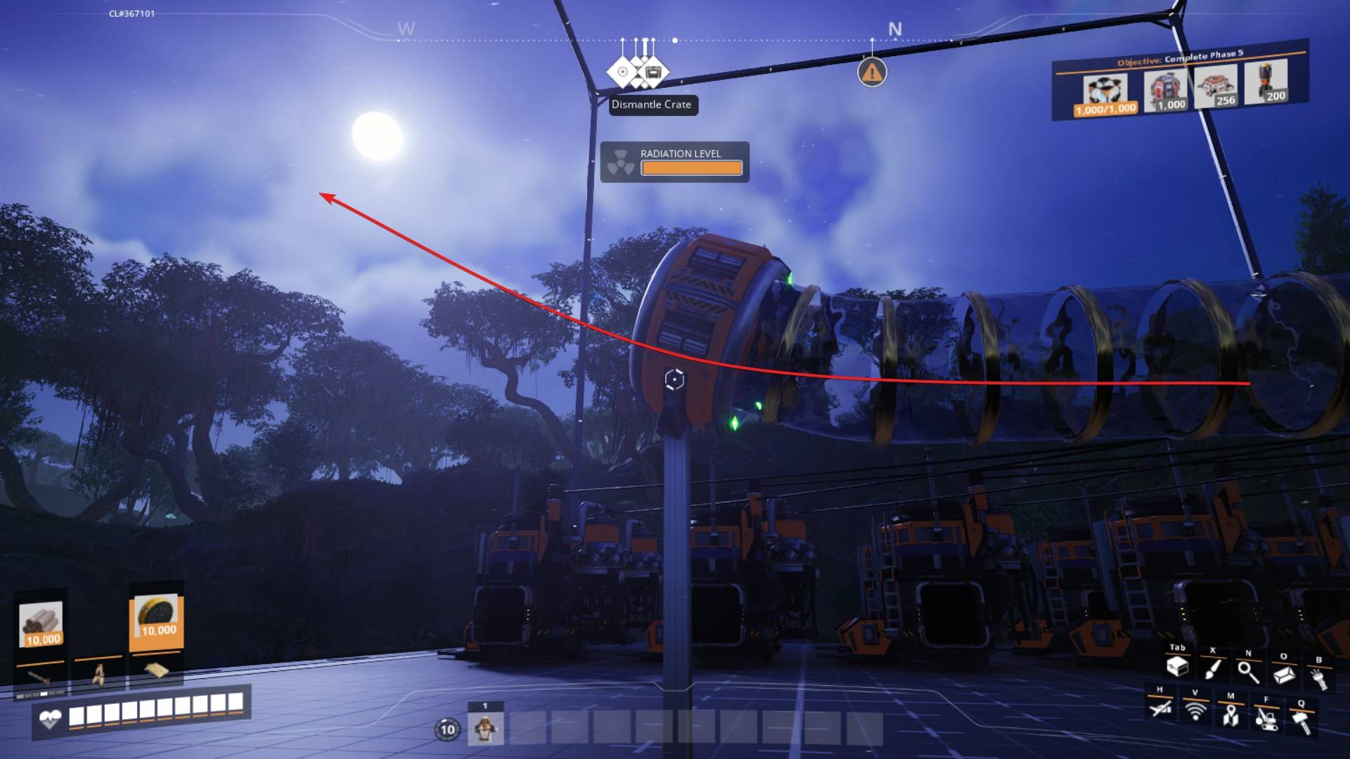 Ziele auf den perfekten Winkel mit deinem letzten Segment in Satisfactory Release 1.0