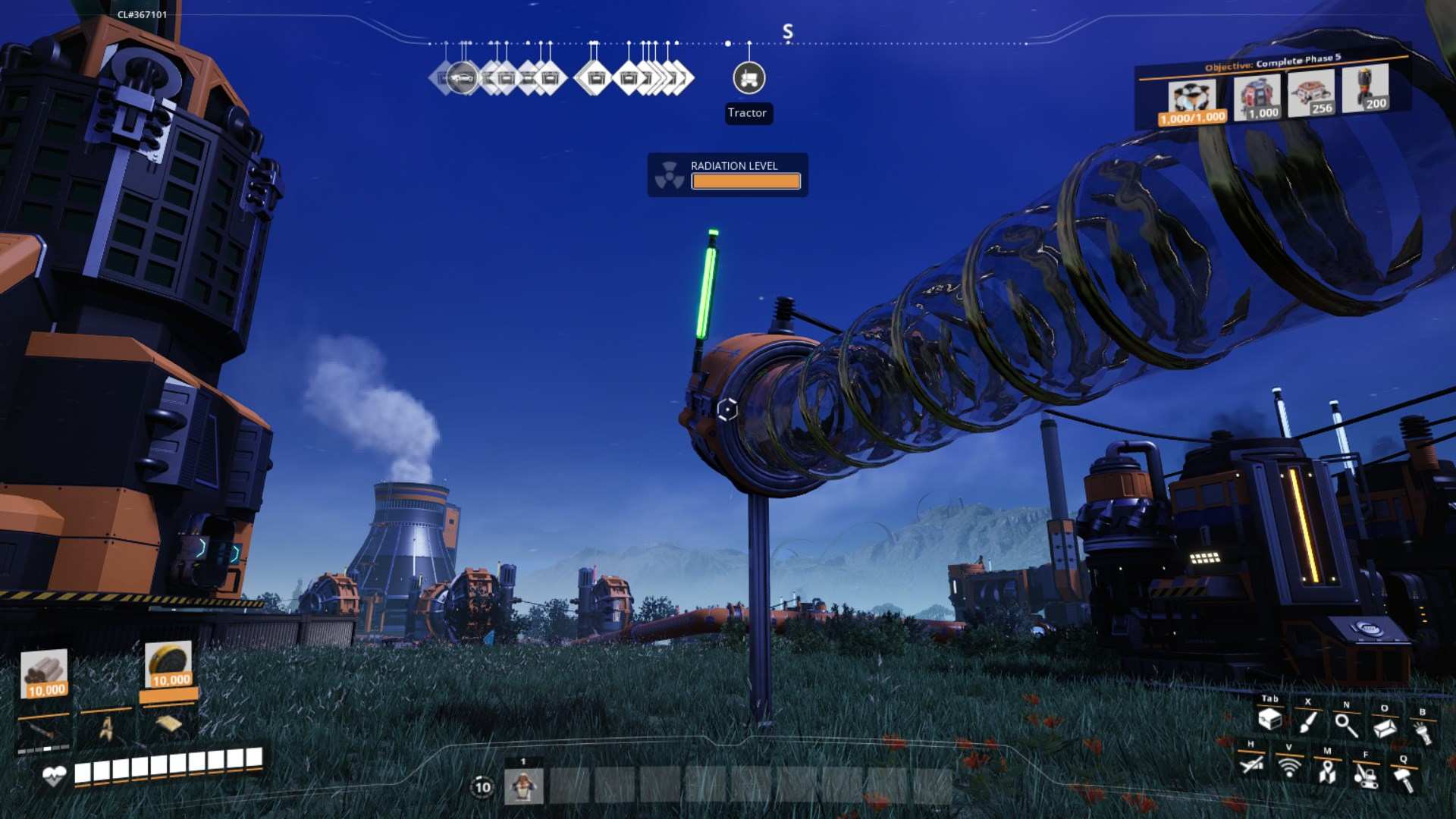 Verbinde die Hypertube-Eingänge, um einen Startweg in Satisfactory Release 1.0 zu schaffen