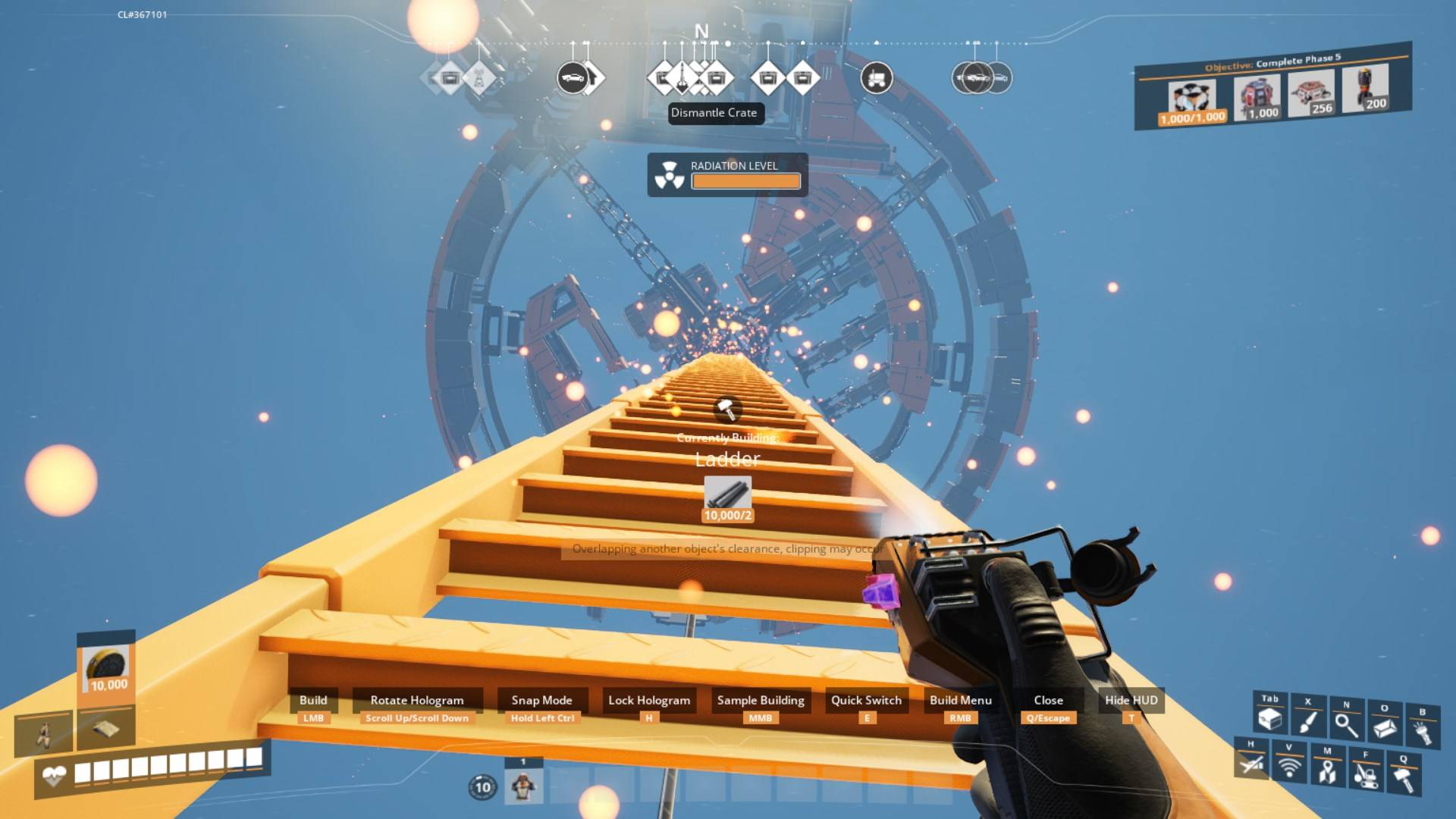 Schalte Leitern in Satisfactory Release 1.0 frei