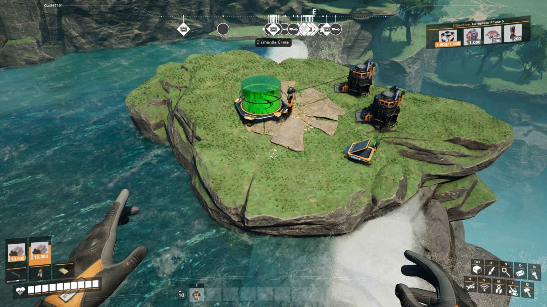 Verwende Gel-Landepad für sichere Landungen in Satisfactory Release 1.0