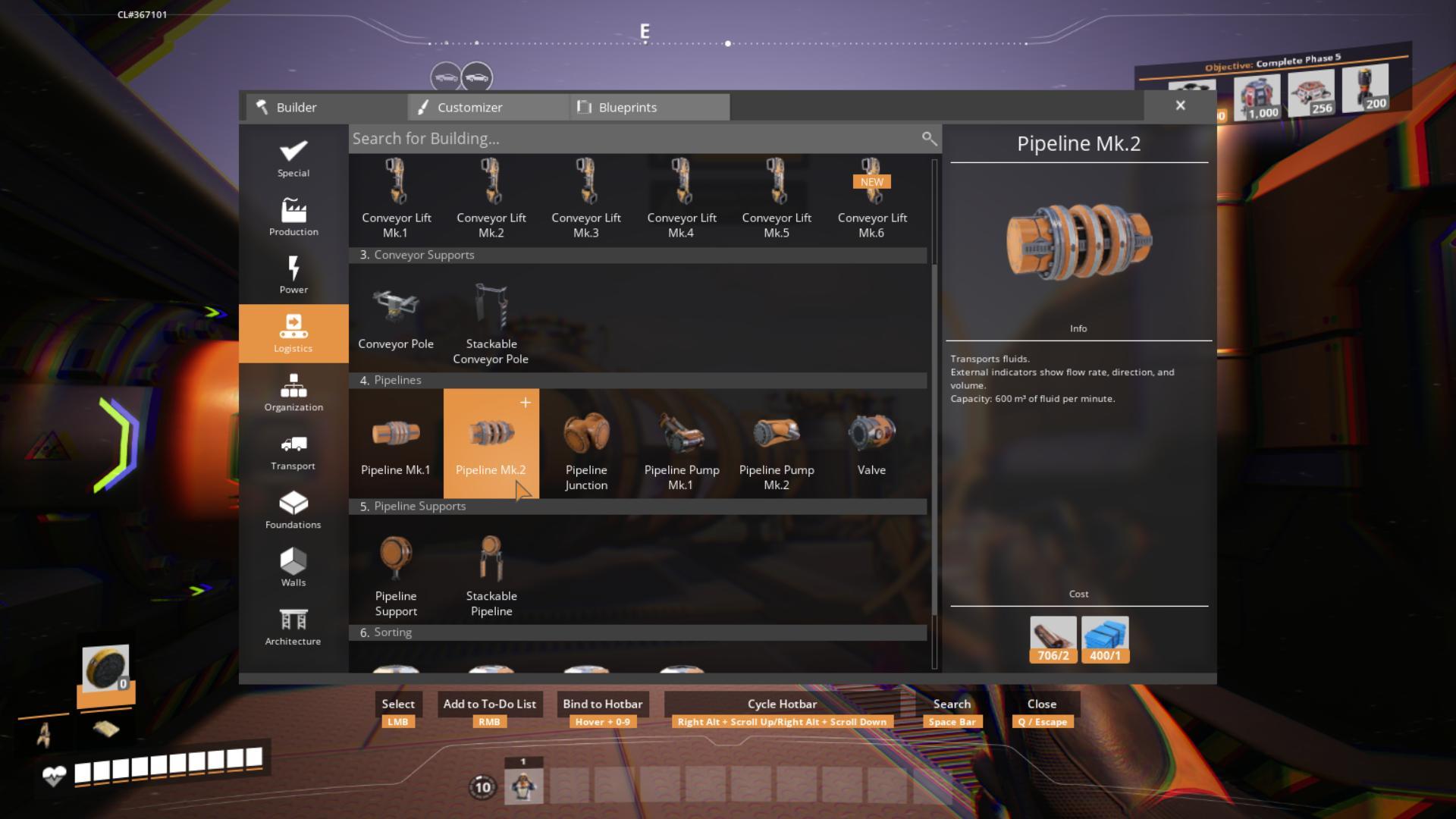 Benutze Rohre für den Flüssigkeitstransport anstelle von Zügen in Satisfactory Release 1.0.