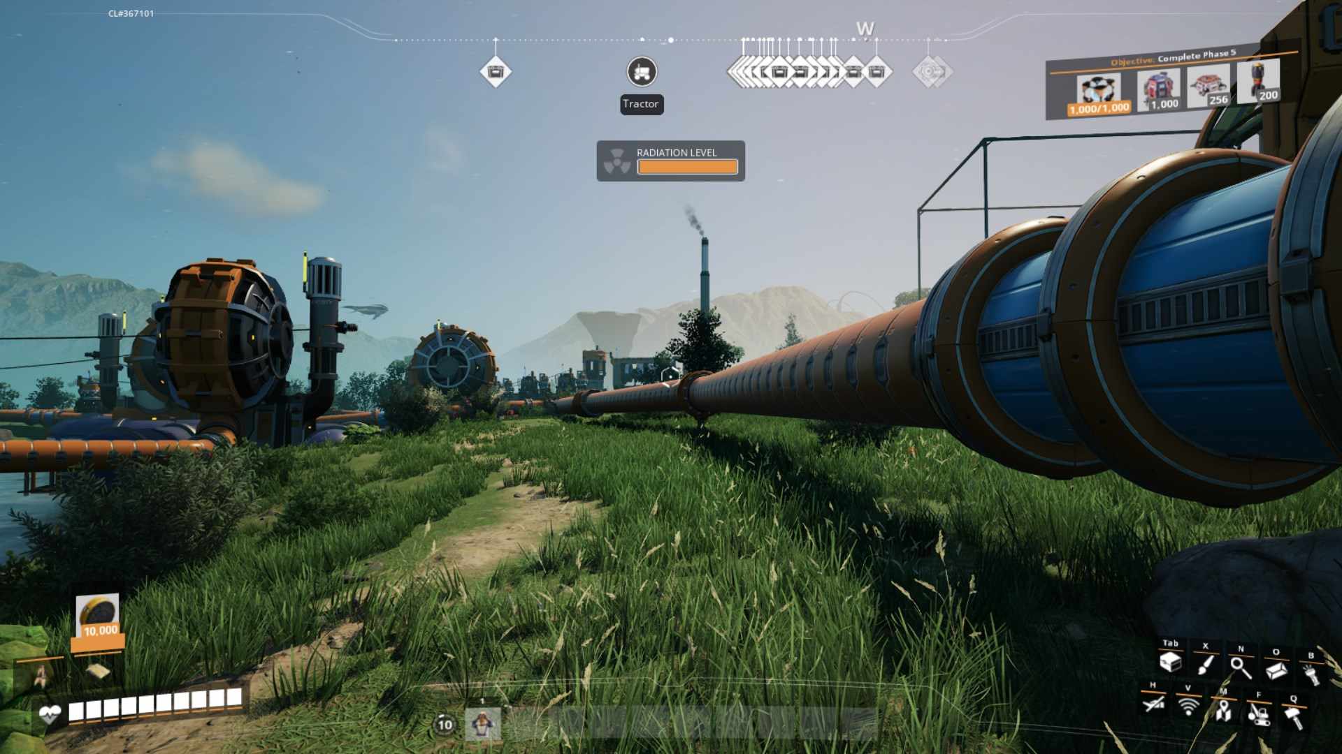 Finde eine Wasser- oder andere Flüssigkeitsquelle wie Treibstoff oder Gas in Satisfactory Release 1.0.