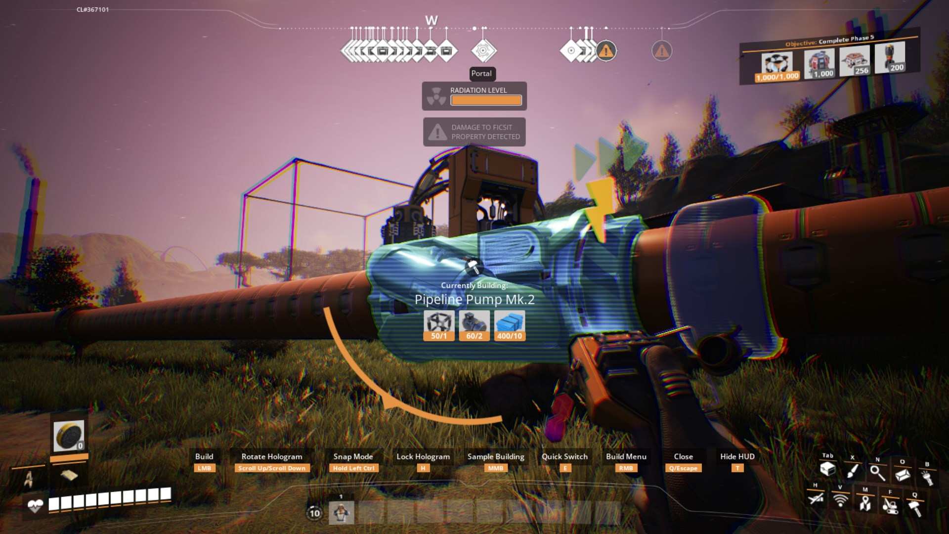 Richte Deine Pumpe in Satisfactory Release 1.0 ein.