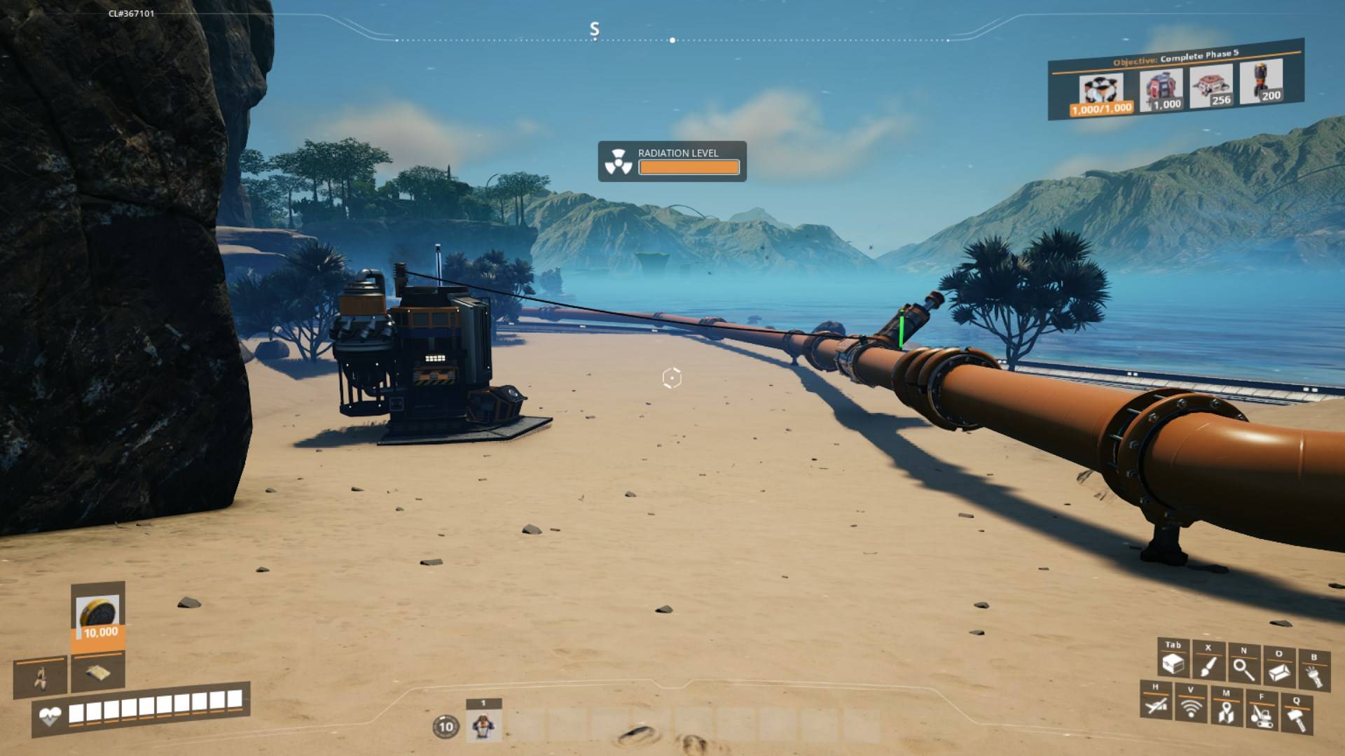 Stelle sicher, dass Deine Pumpen mit Energie versorgt sind in Satisfactory Release 1.0.