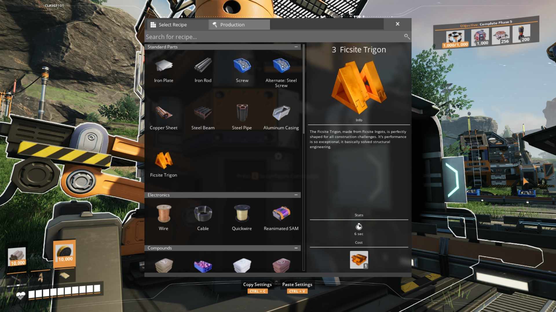 How to Make Ficsite Trigon in Satisfactory Release 1.0 - gamever