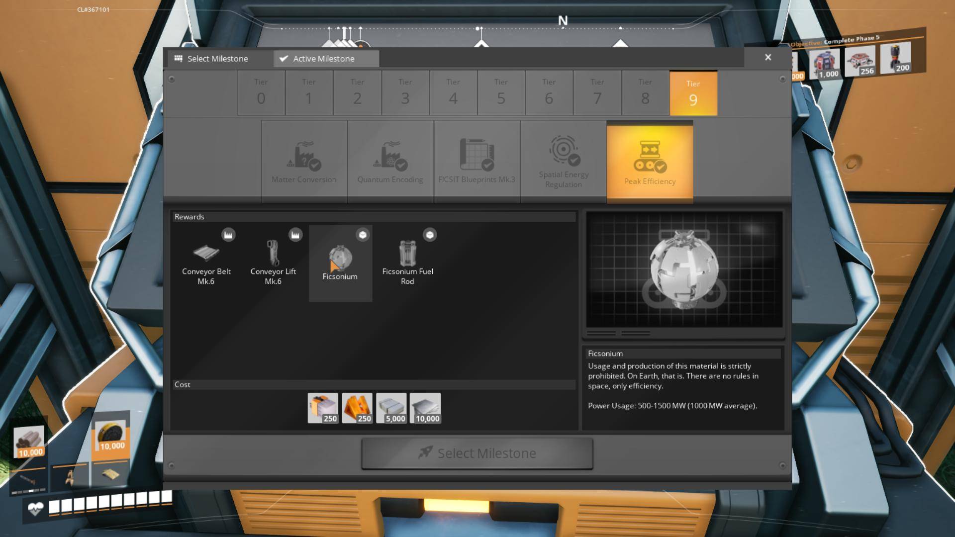 Unlock Tier 9 to start your Ficsonium journey in Satisfactory Release 1.0