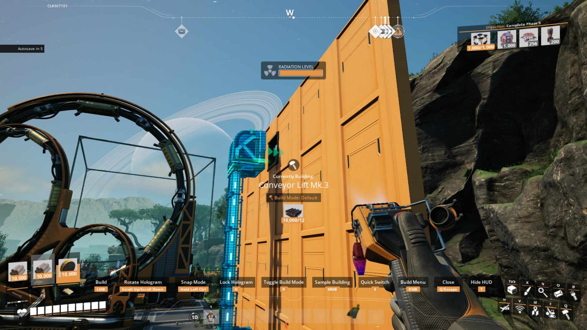 Drehe den Liftkopf für eine perfekte Platzierung in Satisfactory Version 1.0