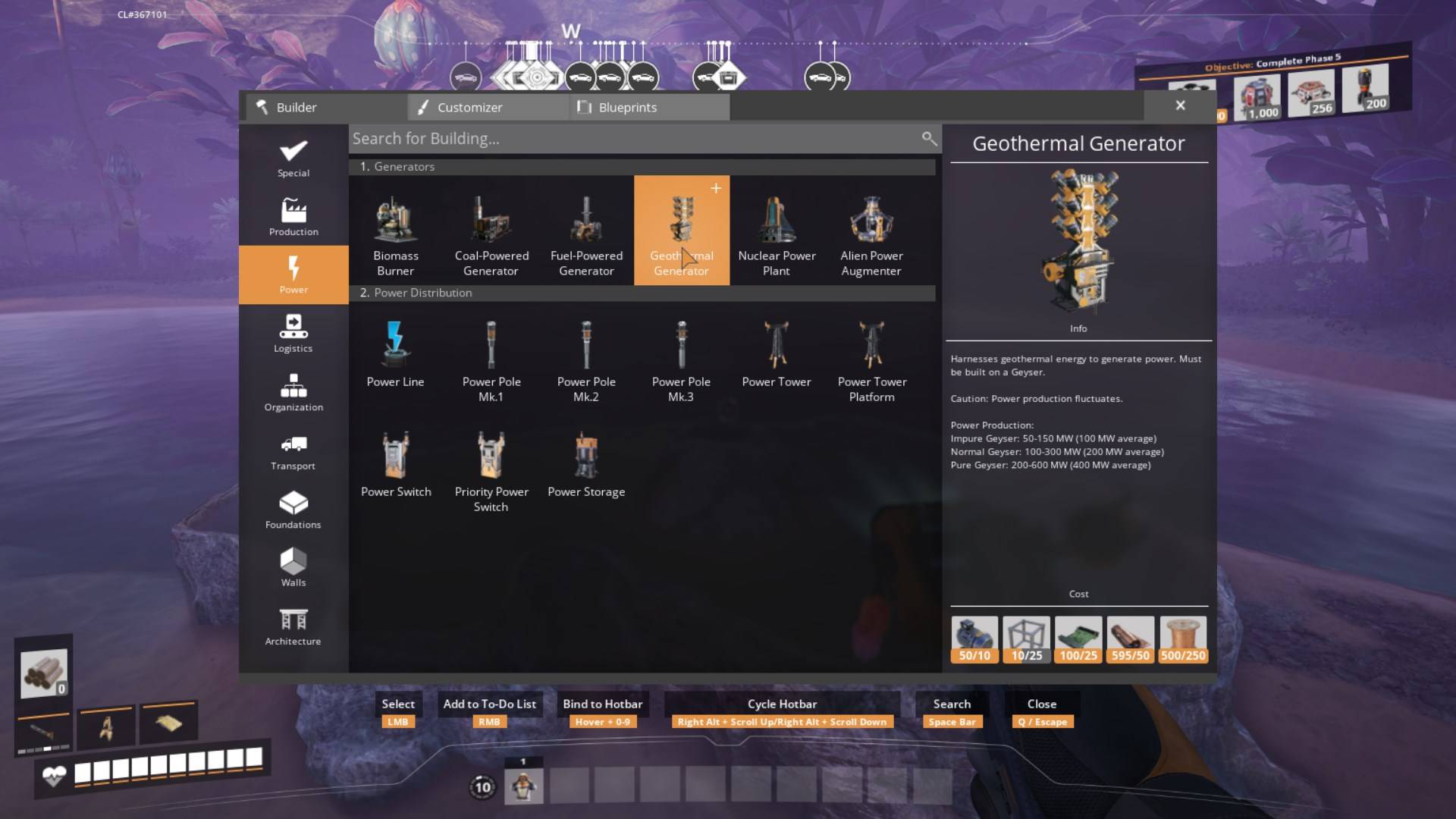 Zbieraj materiały, aby zbudować swój generator w Satisfactory Release 1.0