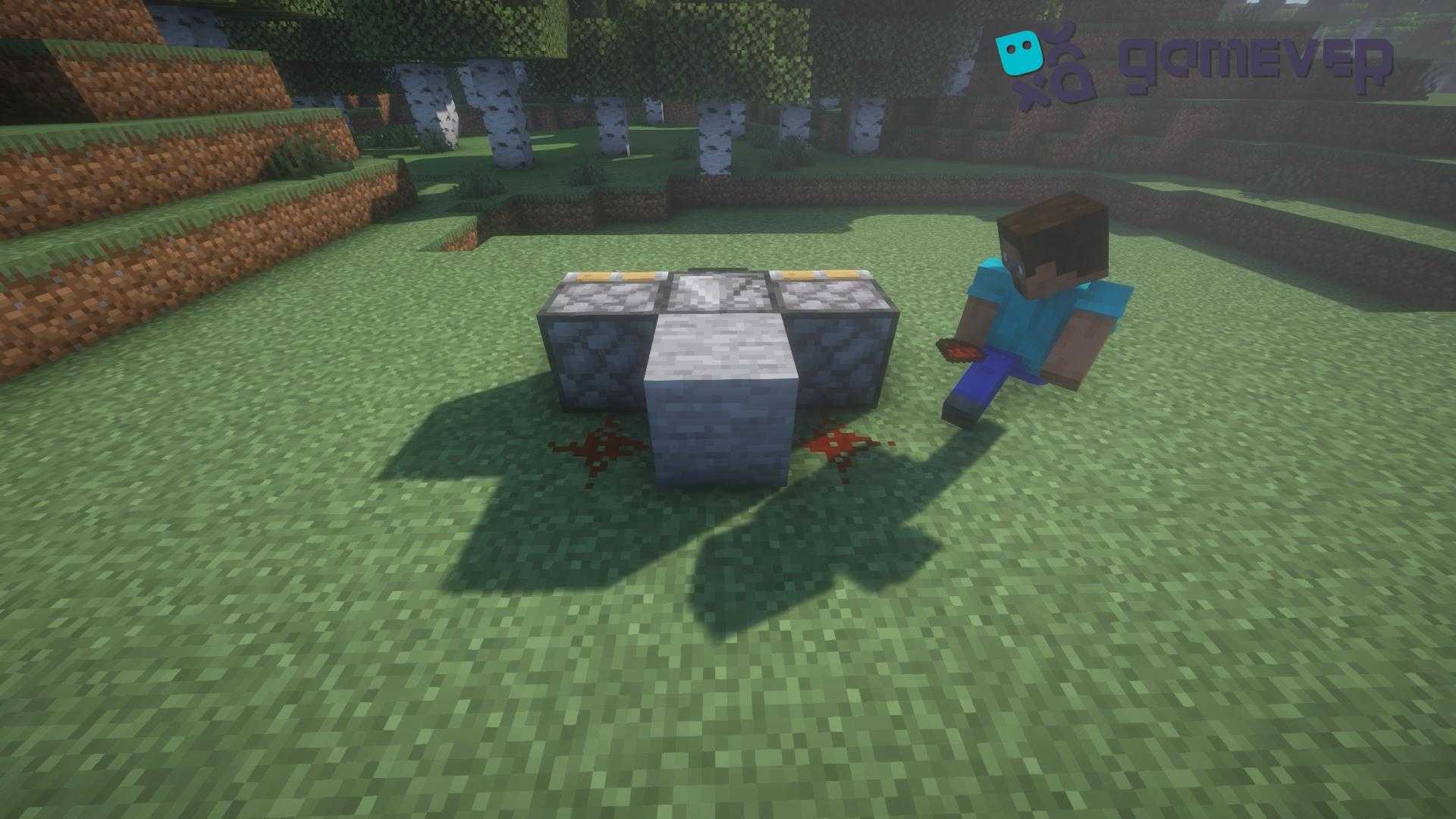 Richtige Platzierung des Redstone-Staubs
