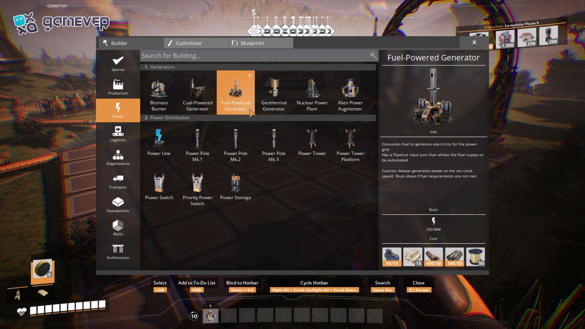 Reúne materiales en la versión 1.0 de Satisfactory