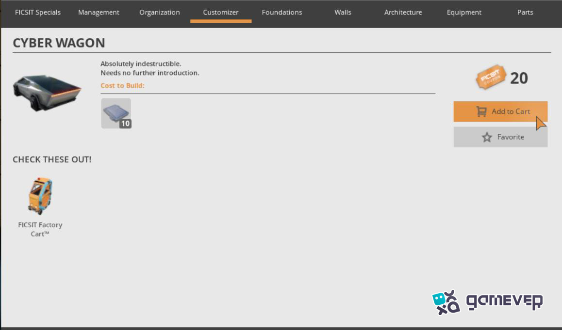 Desbloquea el Cyber Wagon en la versión 1.0 de Satisfactory