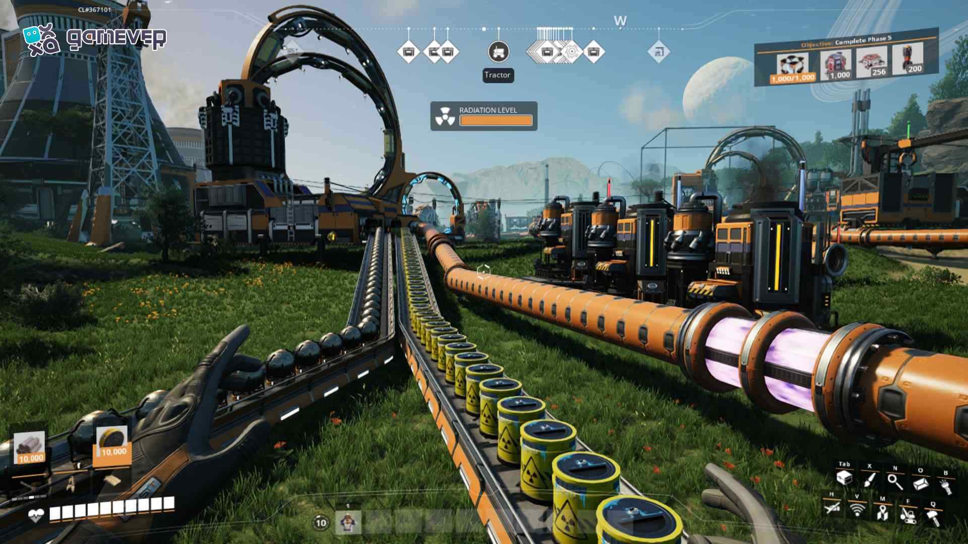 Abastécete de Residuo de Materia Oscura para la fabricación de Ficsonium en la versión 1.0 de Satisfactory
