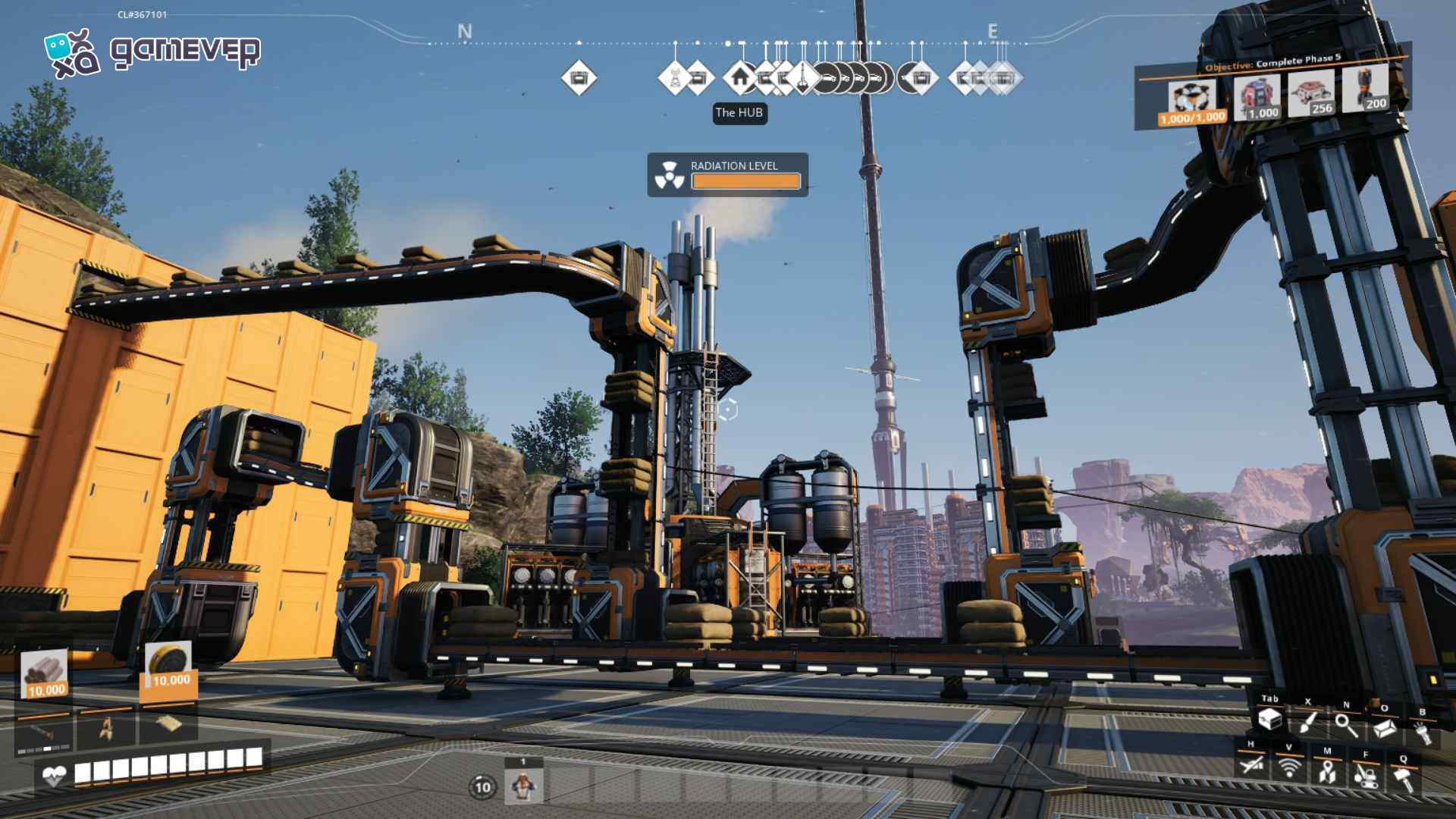 Disfruta de la vista desde tu fábrica elevada en la versión 1.0 de Satisfactory