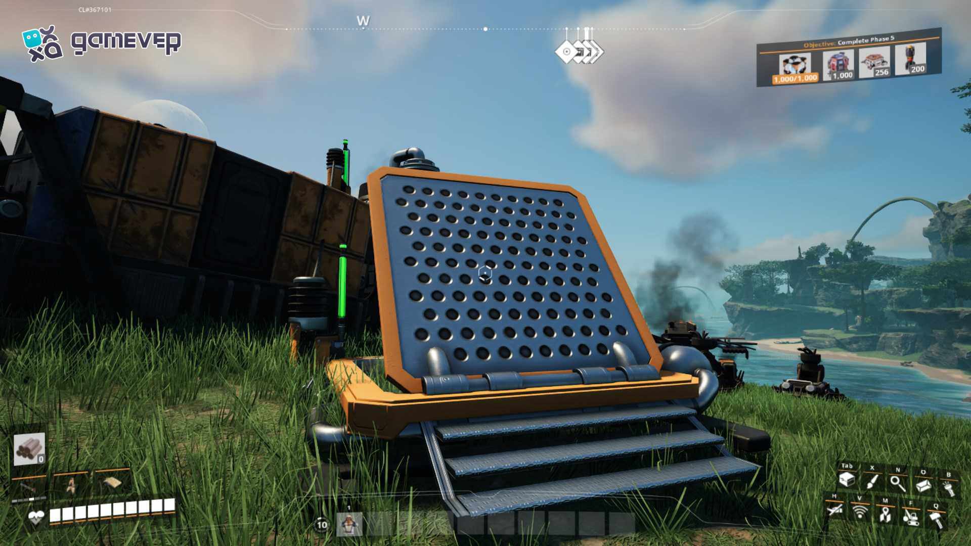 Conéctala a una fuente de energía antes de lanzarte en la versión 1.0 de Satisfactory
