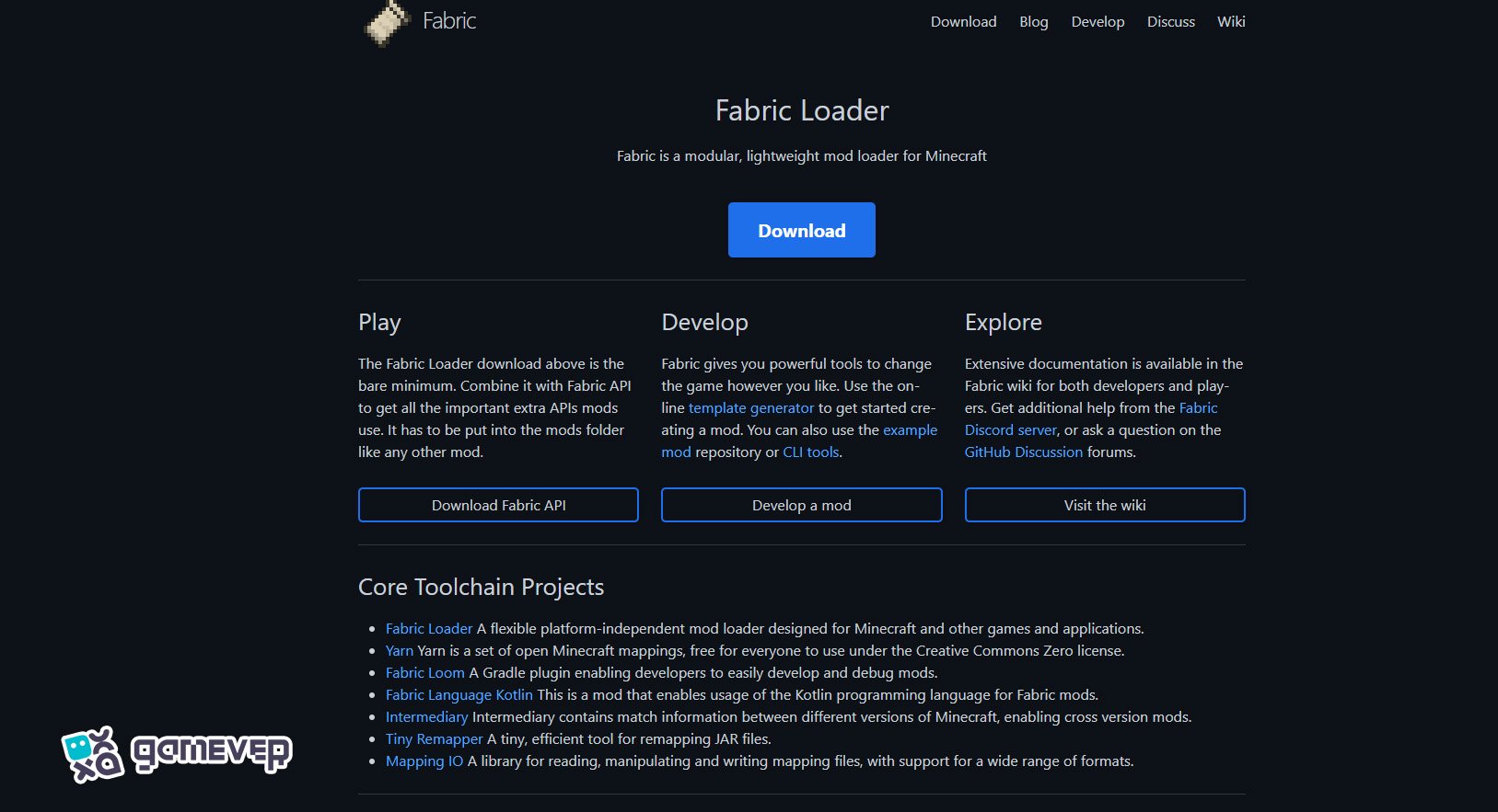 Sitio oficial de Fabric