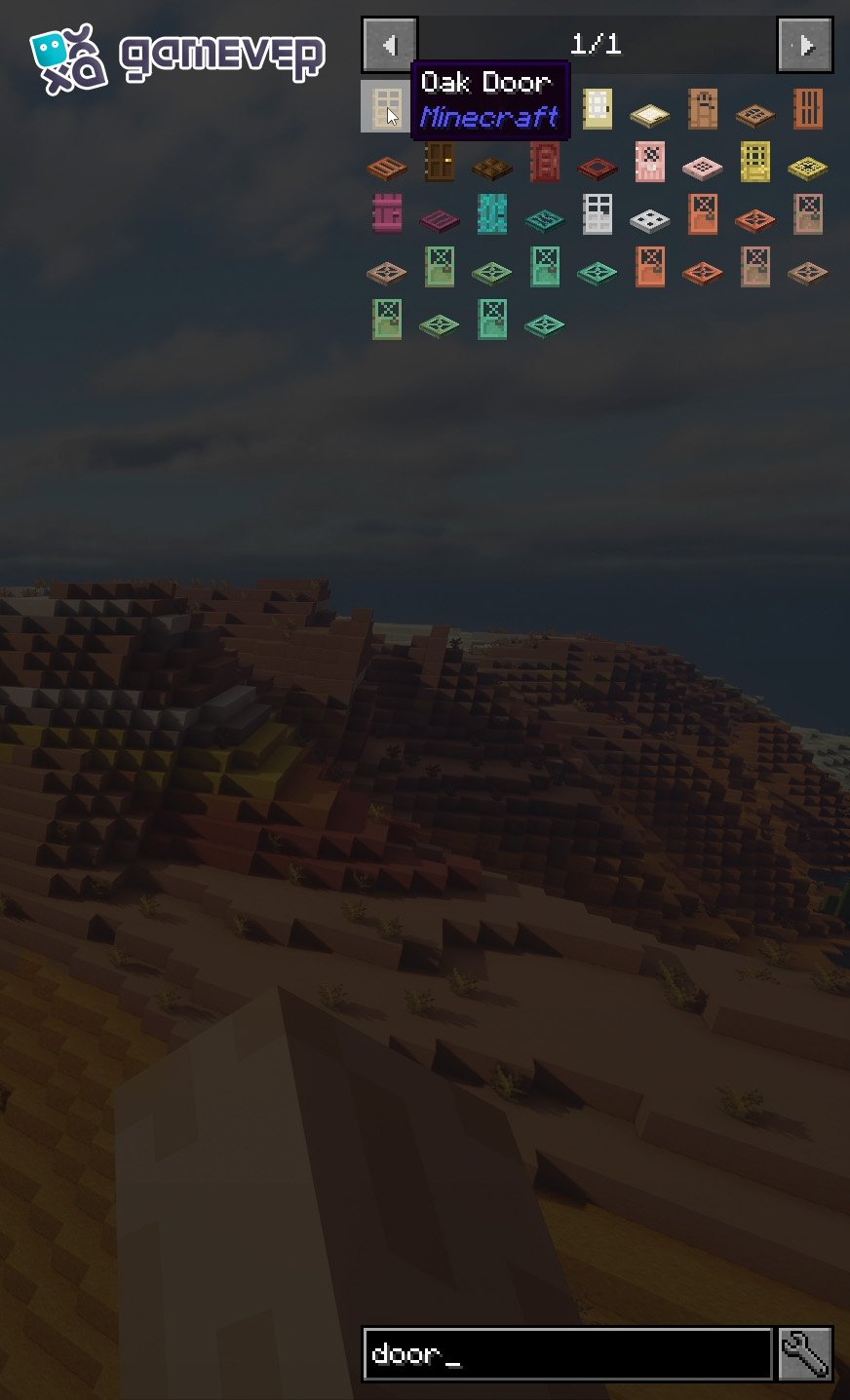 Suche nach einem bestimmten Gegenstand in Minecraft