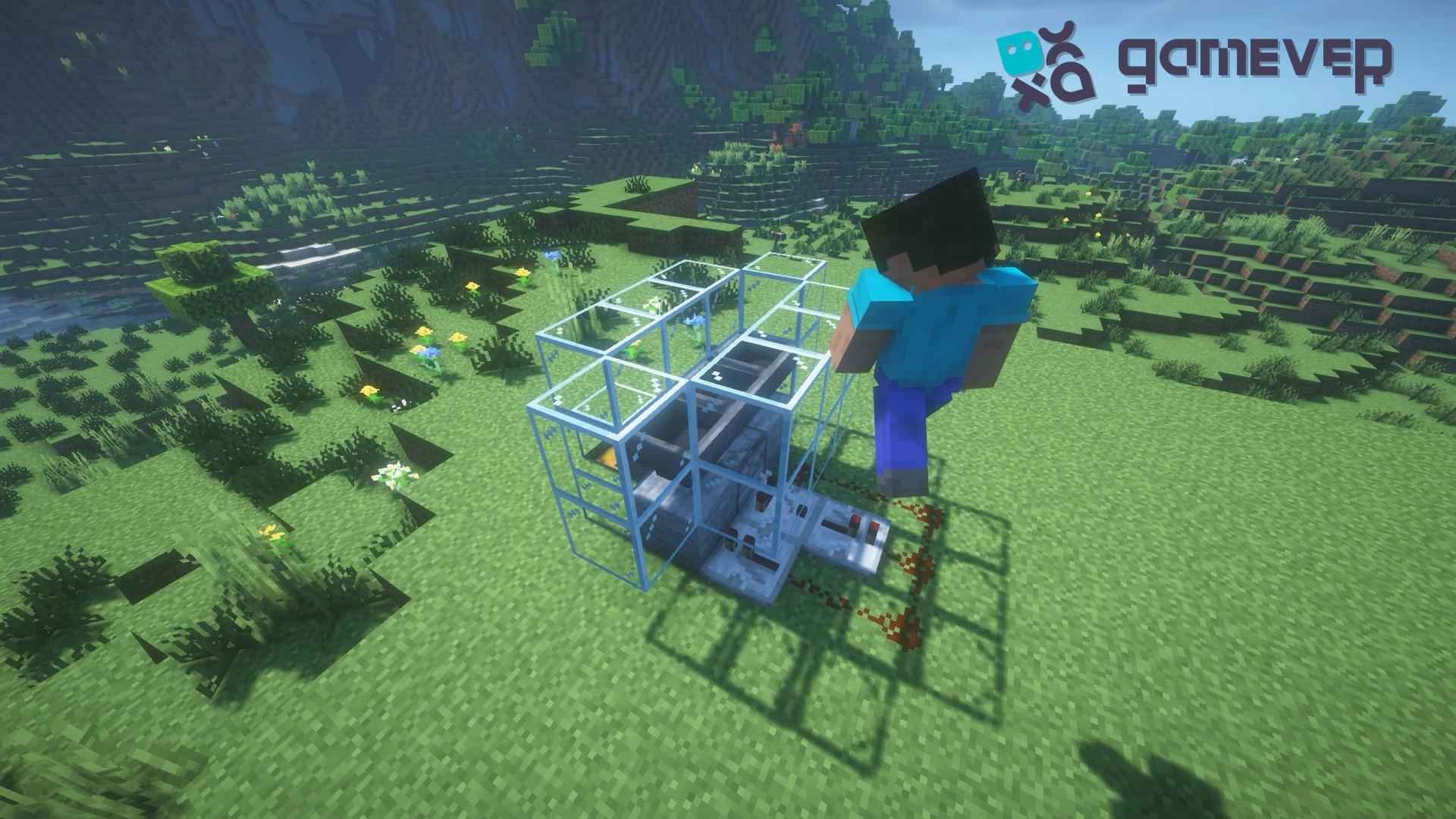 Setze die Glasstruktur fort