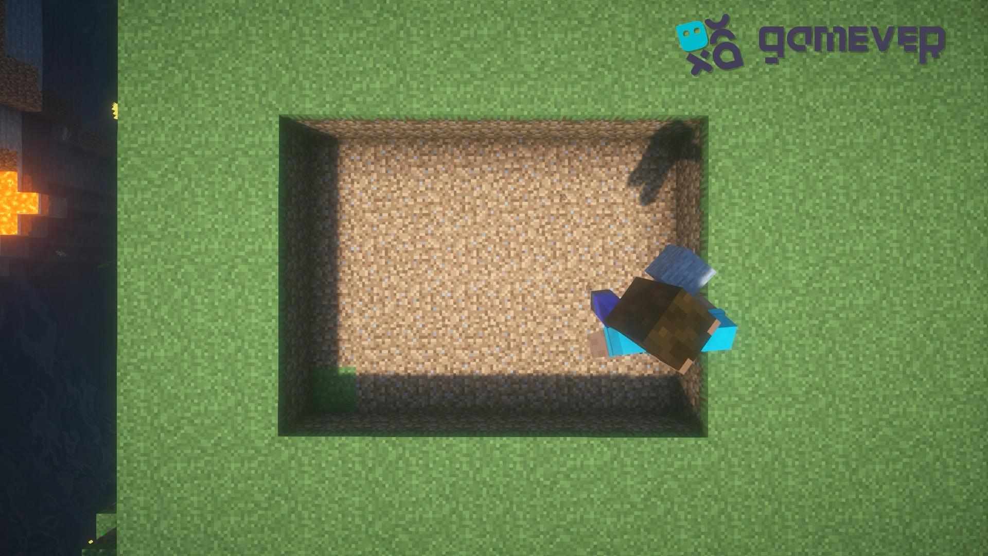 8x6-Blöcke große Grube&nbsp;