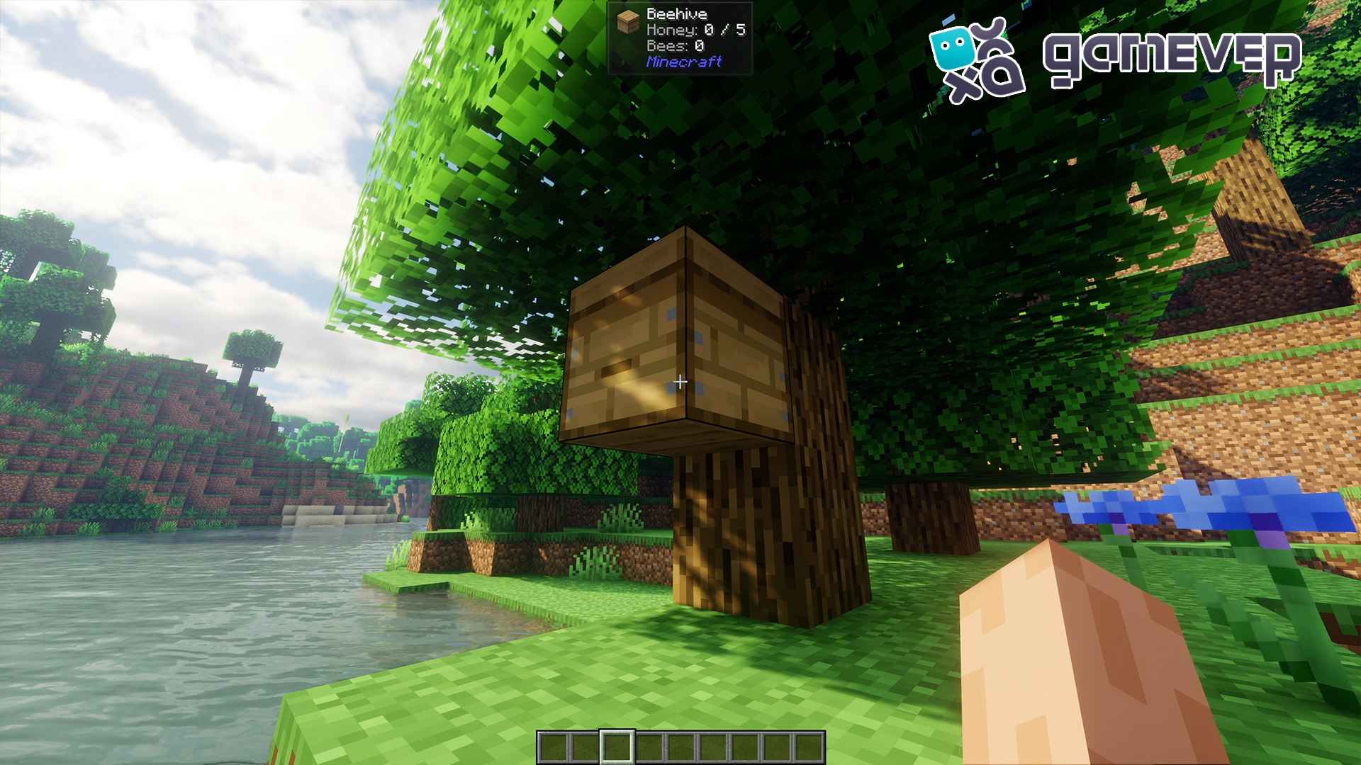 Mostrar información sobre el contenido de una colmena en Minecraft