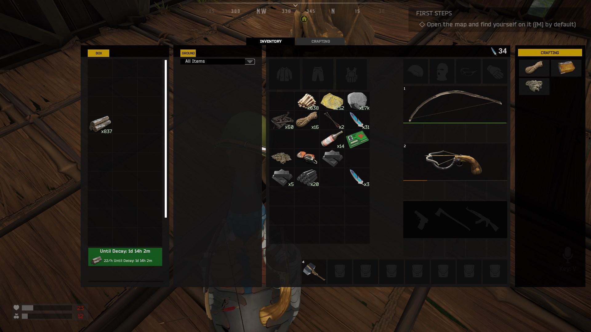 Stockpile Ressourcen, um den Zerfall in Duckside zu verhindern