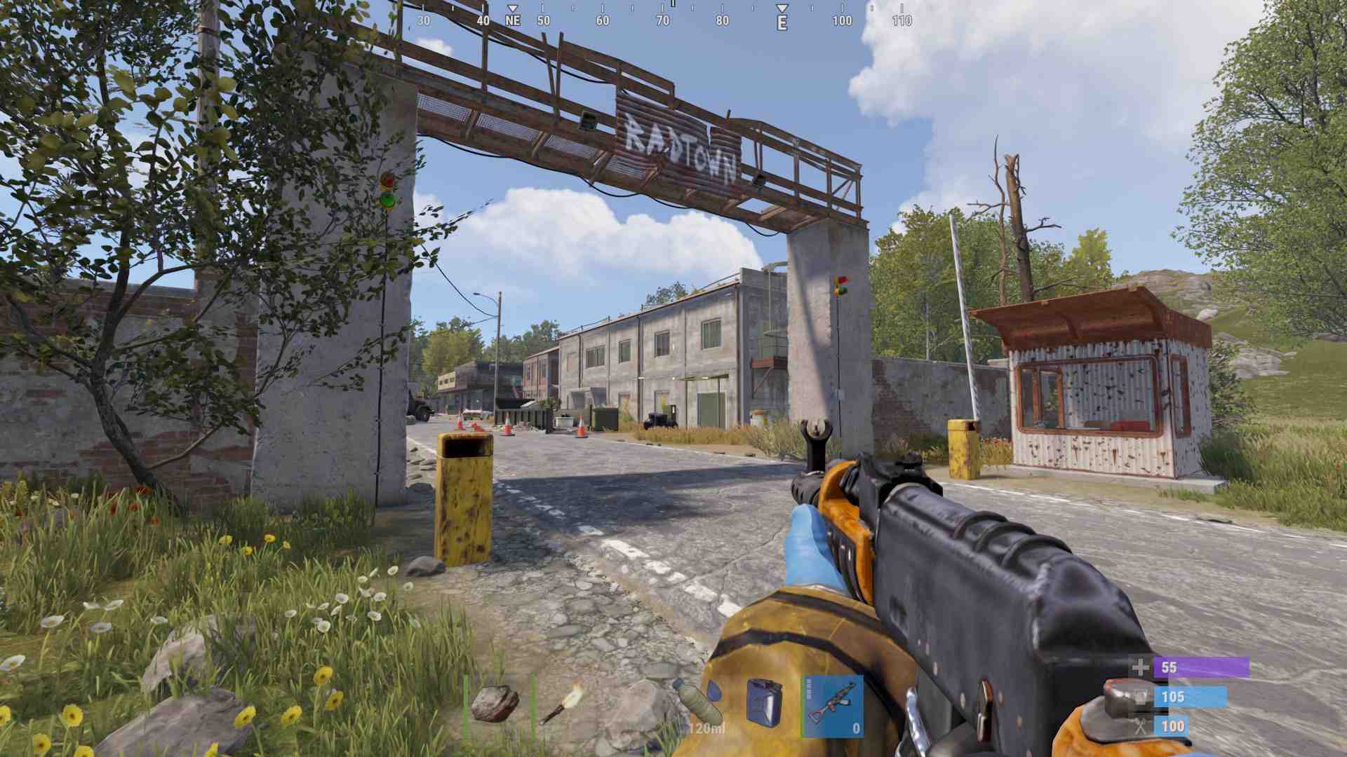 Behalte die Strahlungswerte im Auge und bleibe nicht zu lange in Rust Update 2.0.