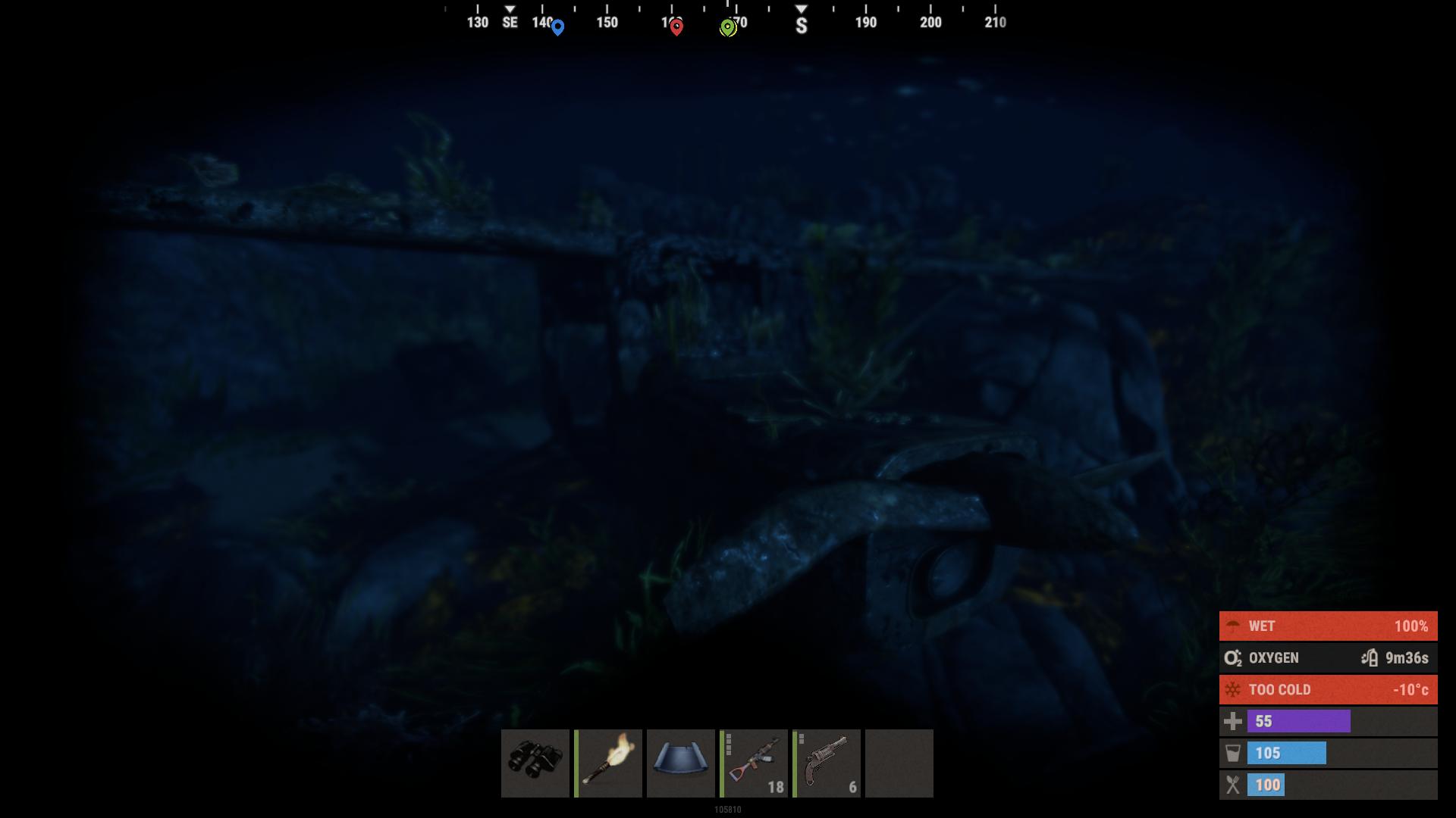 Tauche zu den versunkenen Wracks hinunter, um Kisten im Rust Update 2.0 zu plündern