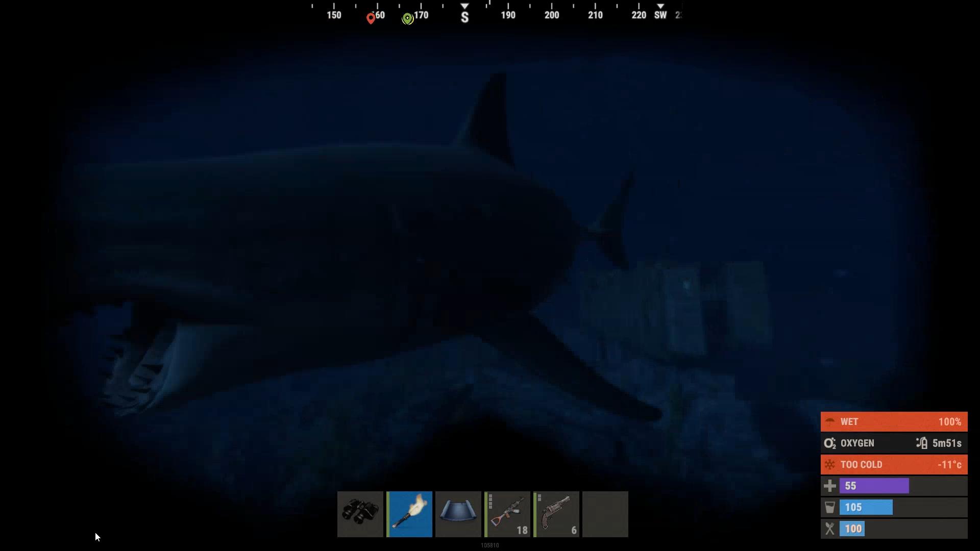 Hüte dich vor den Haien, die bei Wracks im Rust Update 2.0 lauern!