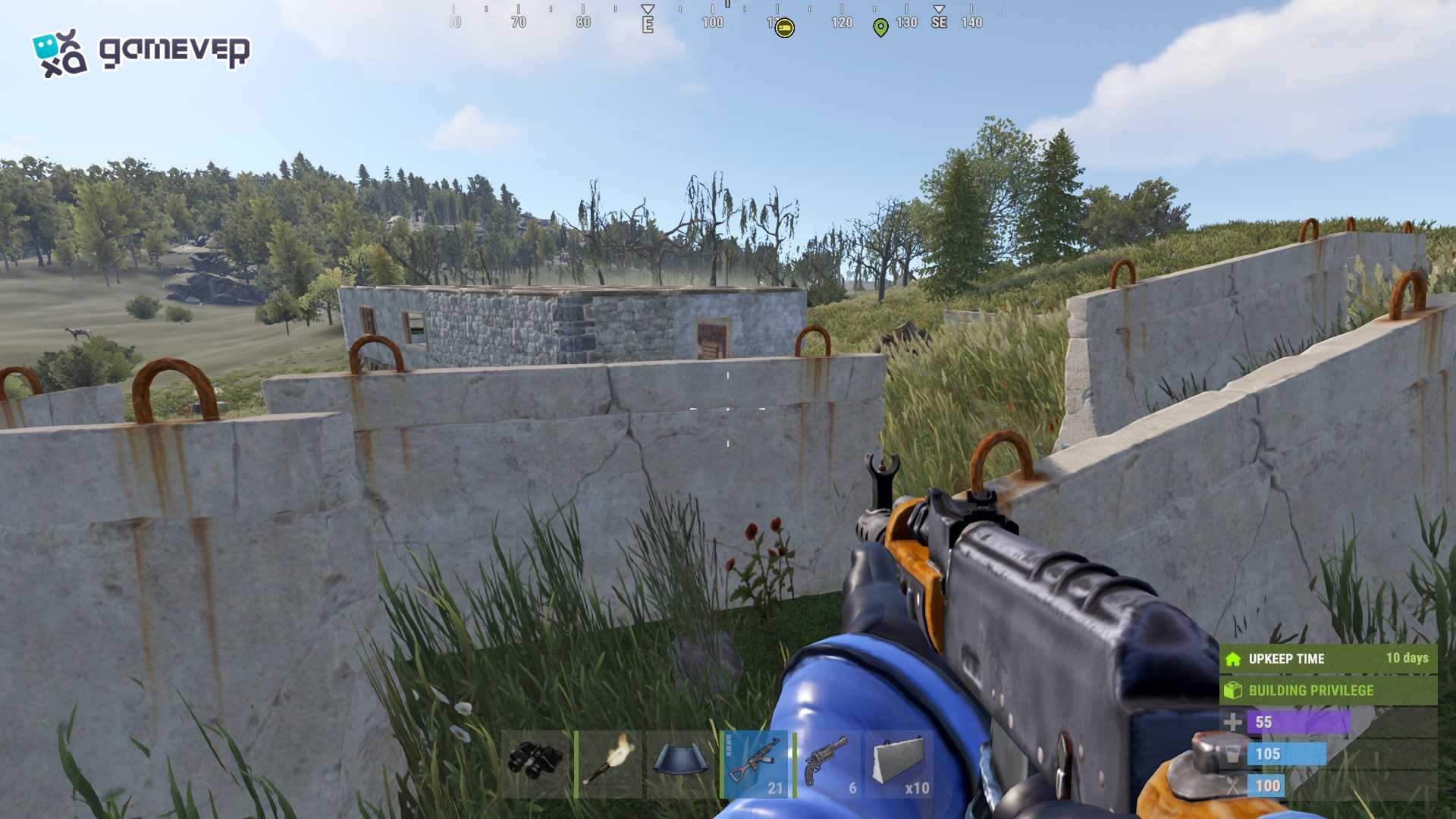 Asegura tu base con barricadas de concreto en Rust Update 2.0.