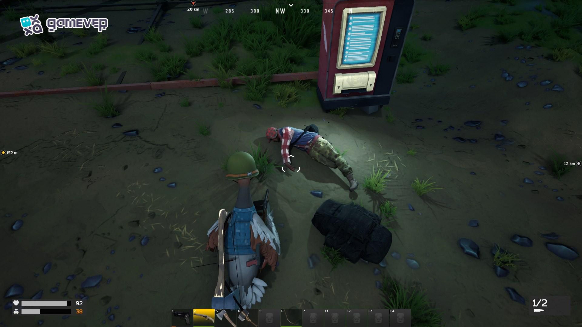 Acércate sigilosamente a los NPC cazadores en Duckside para tener la ventaja