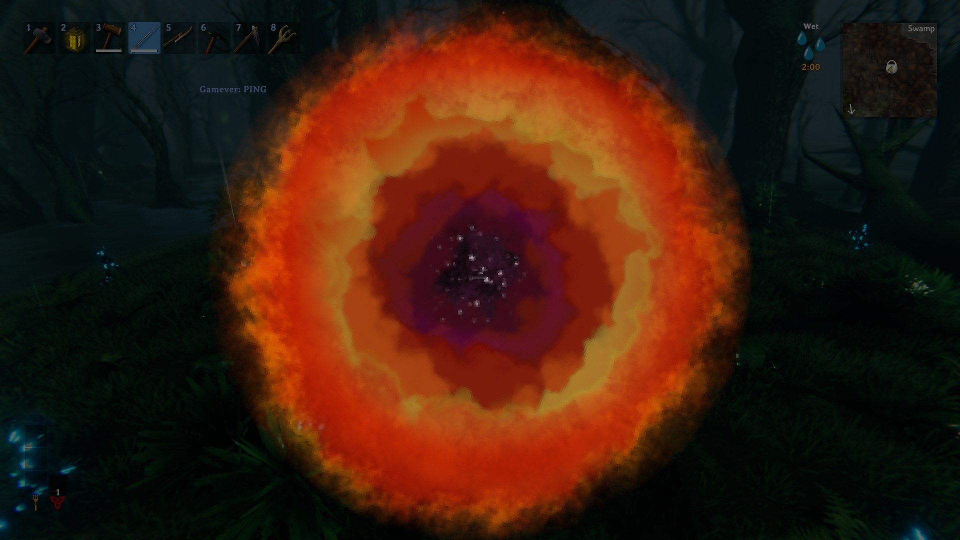 Teleportiere zu einem Sumpfbiom im Valheim Bog Witch Update