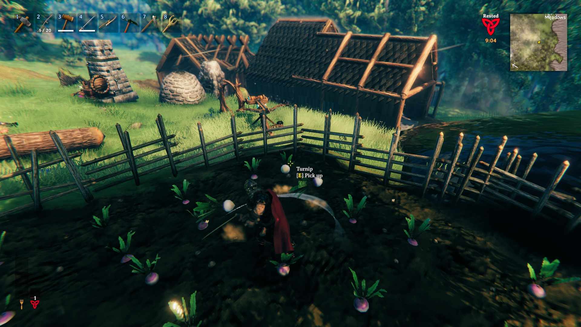 Ernte mühelos mit der Sense im Valheim Bog Witch Update