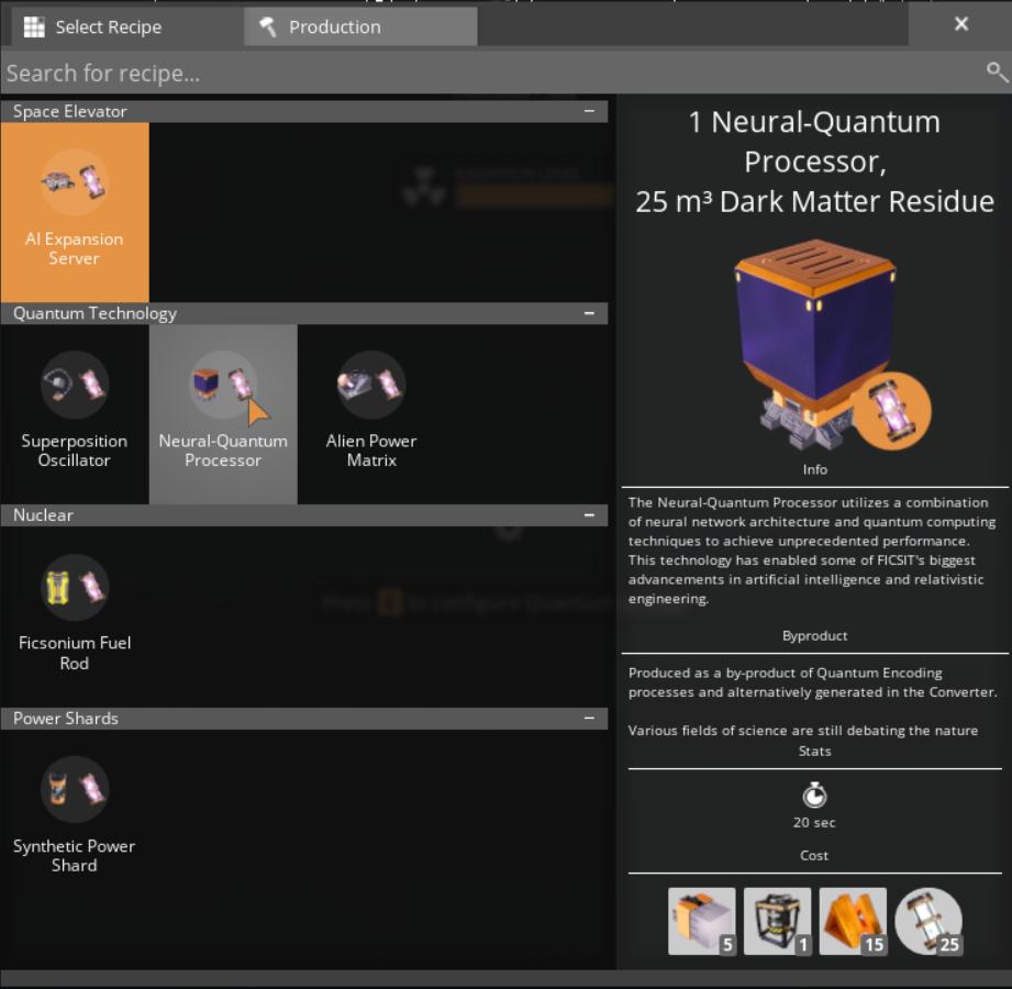 Montaż neuronowych procesorów kwantowych w Satisfactory Release 1.0