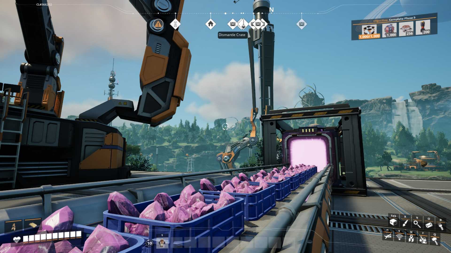 Przechowuj materiały w dowolnym miejscu dzięki magazynowi wymiarowemu w Satisfactory Release 1.0