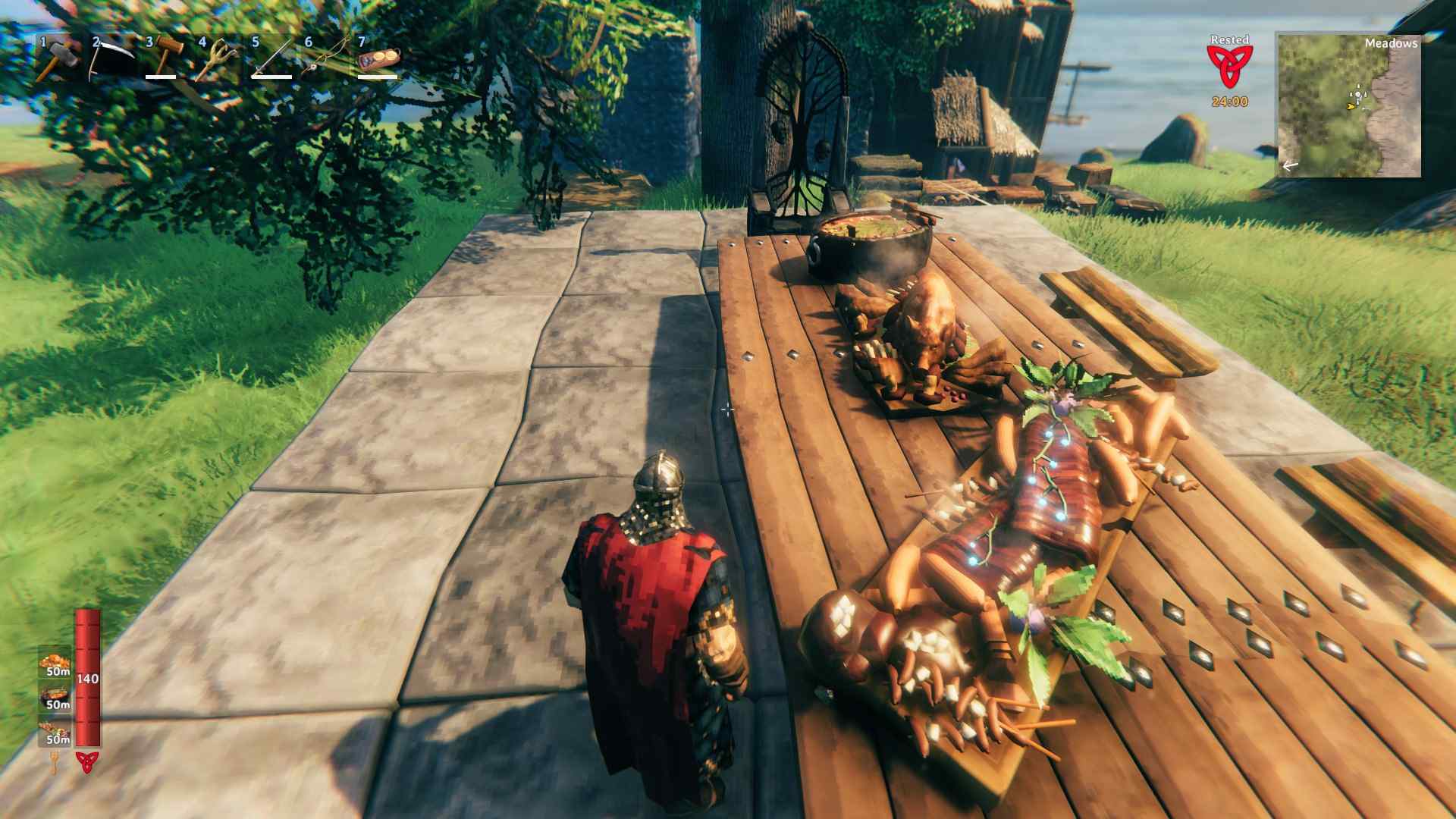 Increase Health and Stamina by consuming the Swamp Feast