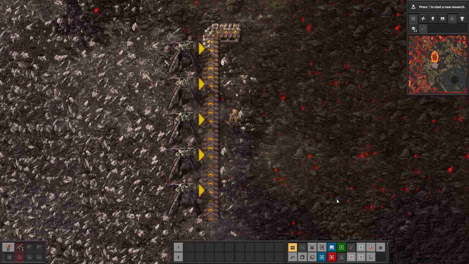 Baue Deine Versorgungslinie für Kalzit und Schwefelsäure, um Wasser in Factorio Space Age zu erzeugen