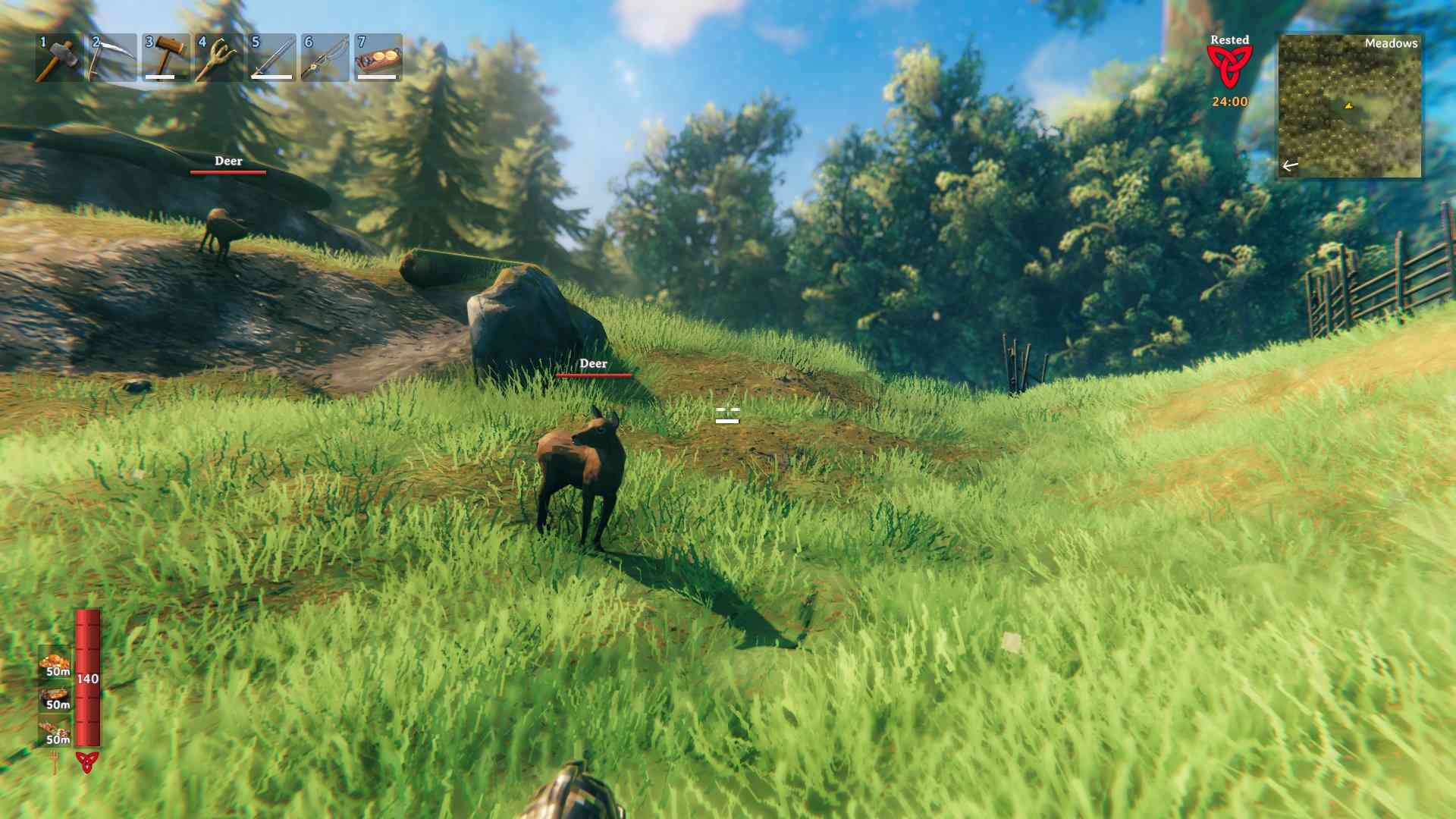 Jage nach Rehen in Valheim Bog Witch