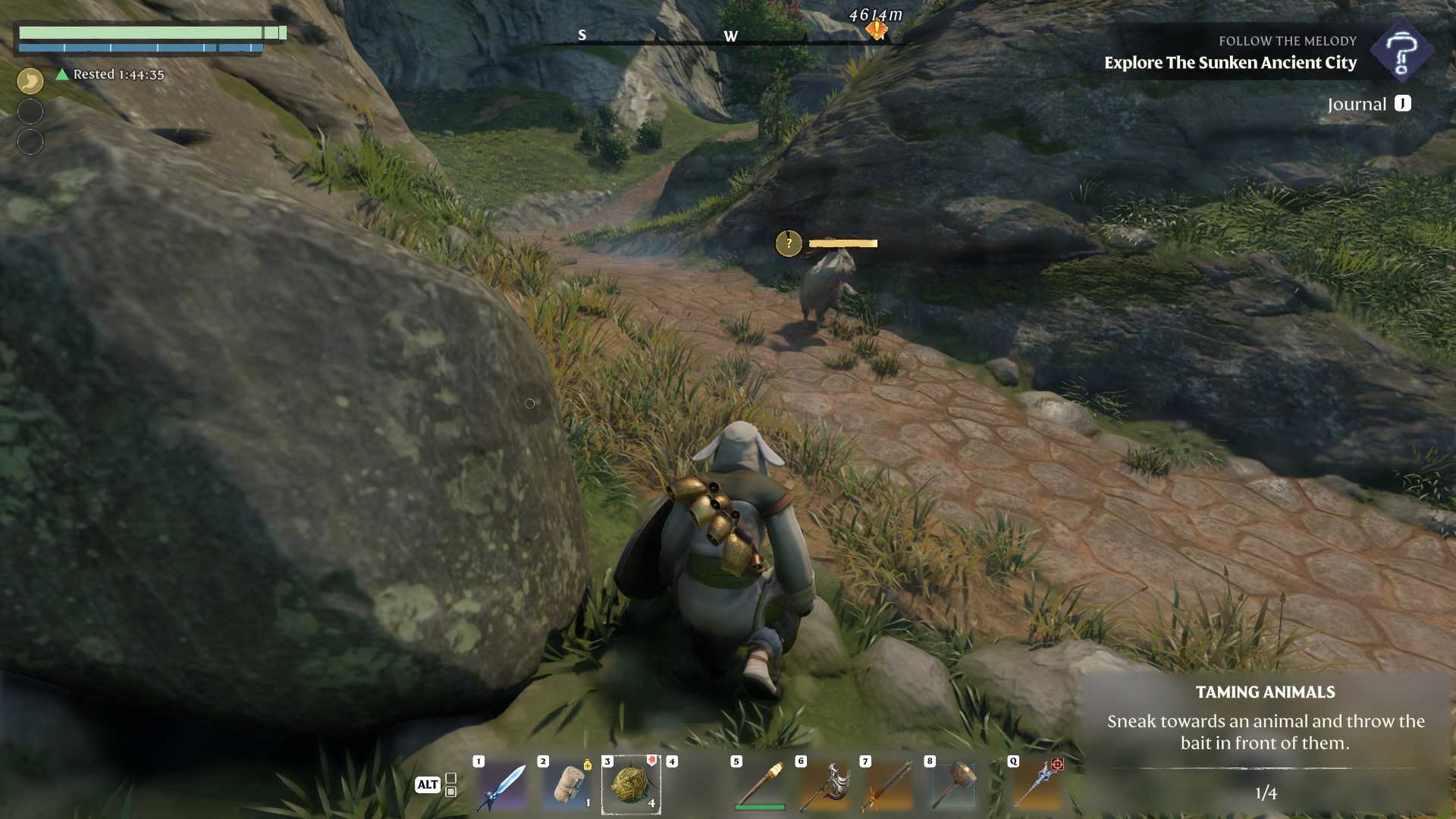 Carefully approach a goat in Enshrouded Souls of the Frozen Frontier Update