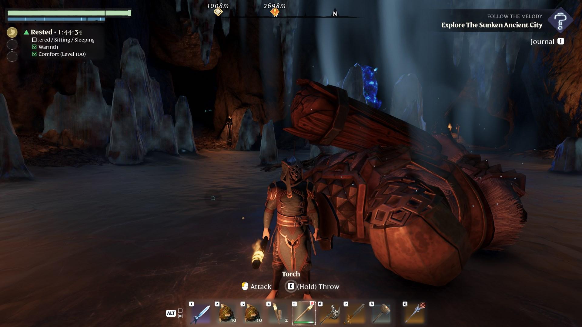 Defeat the Cyclops and claim your sword in Enshrouded Souls of the Frozen Frontier Update