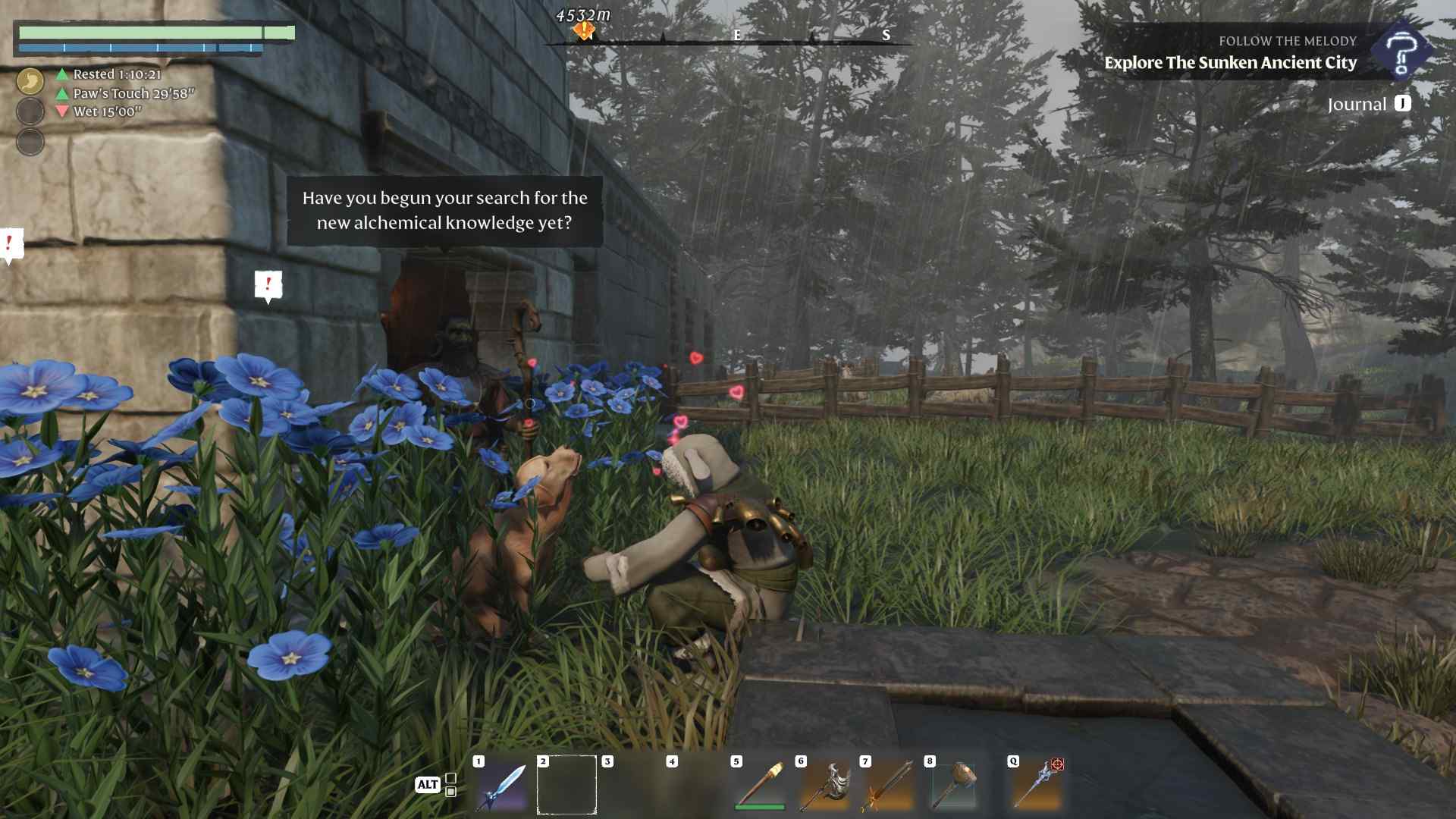 Enjoy health benefits from petting Ruffles in Enshrouded Souls of the Frozen Frontier Update