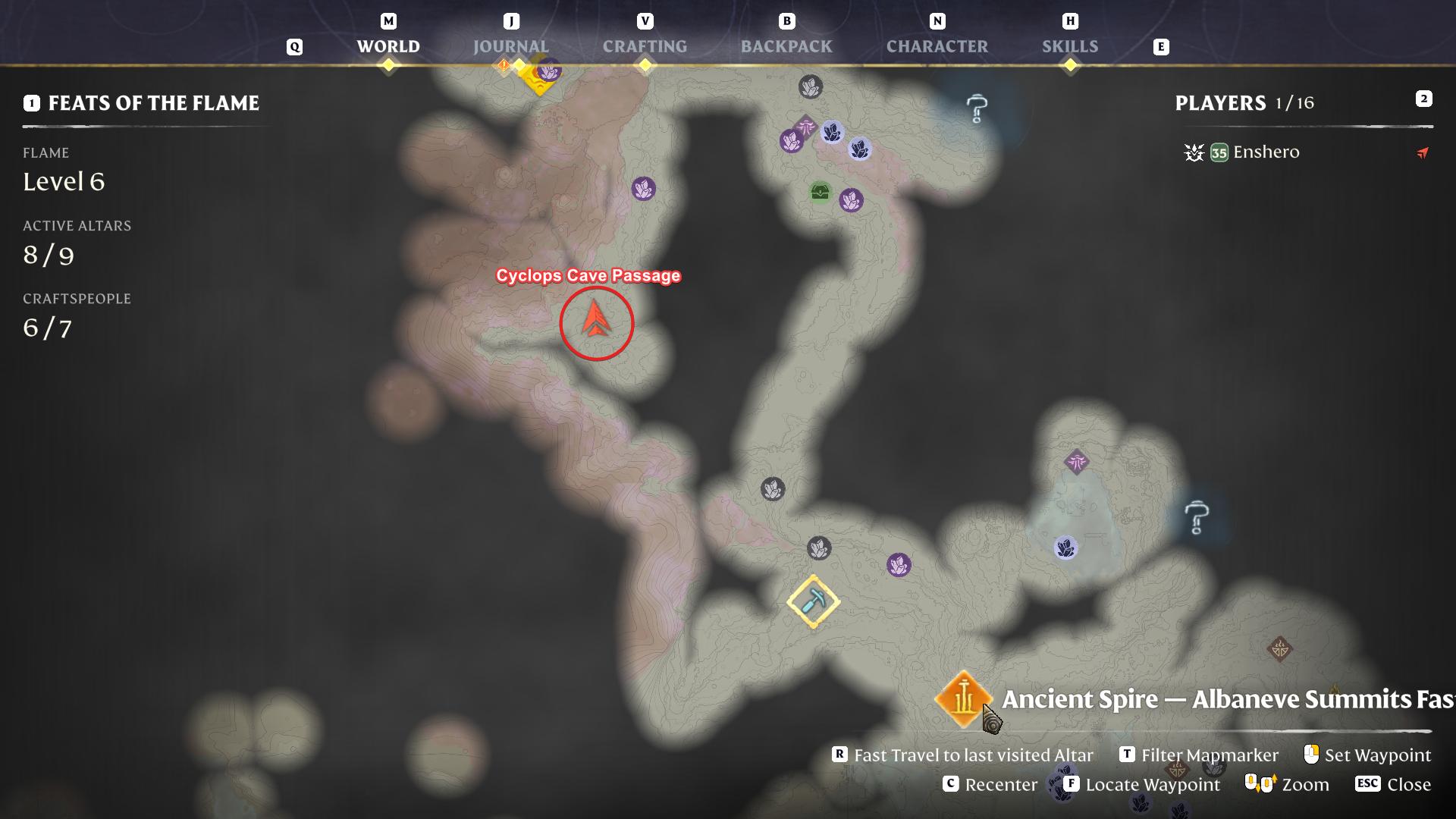 Finde den Eingang zur Fledermaushöhle tief im Gefrorenen Gipfel in Enshrouded Souls of the Frozen Frontier Update