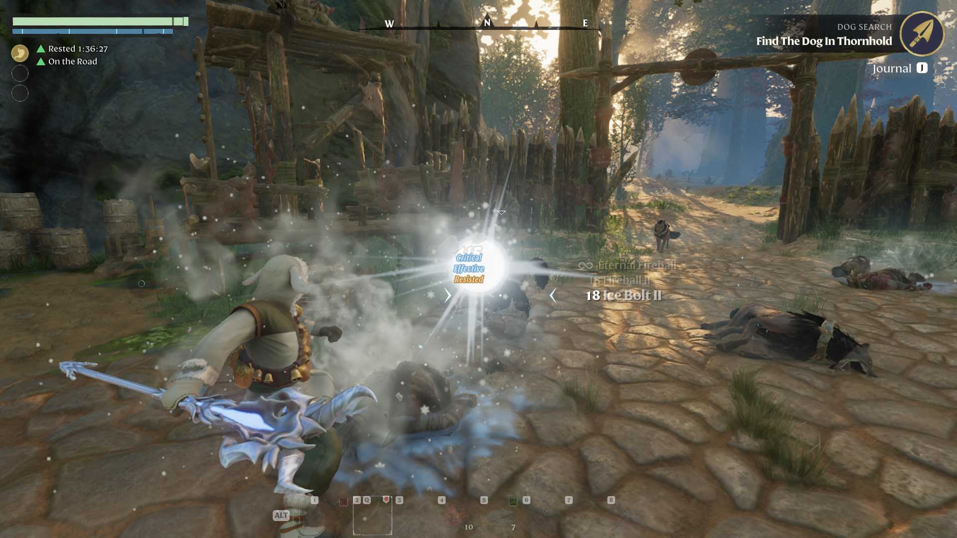 Beseitige die Plünderer aus Thornhold im Enshrouded Souls of the Frozen Frontier Update.