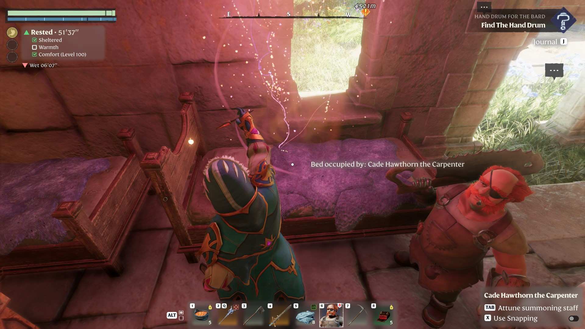 Make sure your NPCs sleep under a roof to stay sheltered in Enshrouded Souls of the Frozen Frontier Update