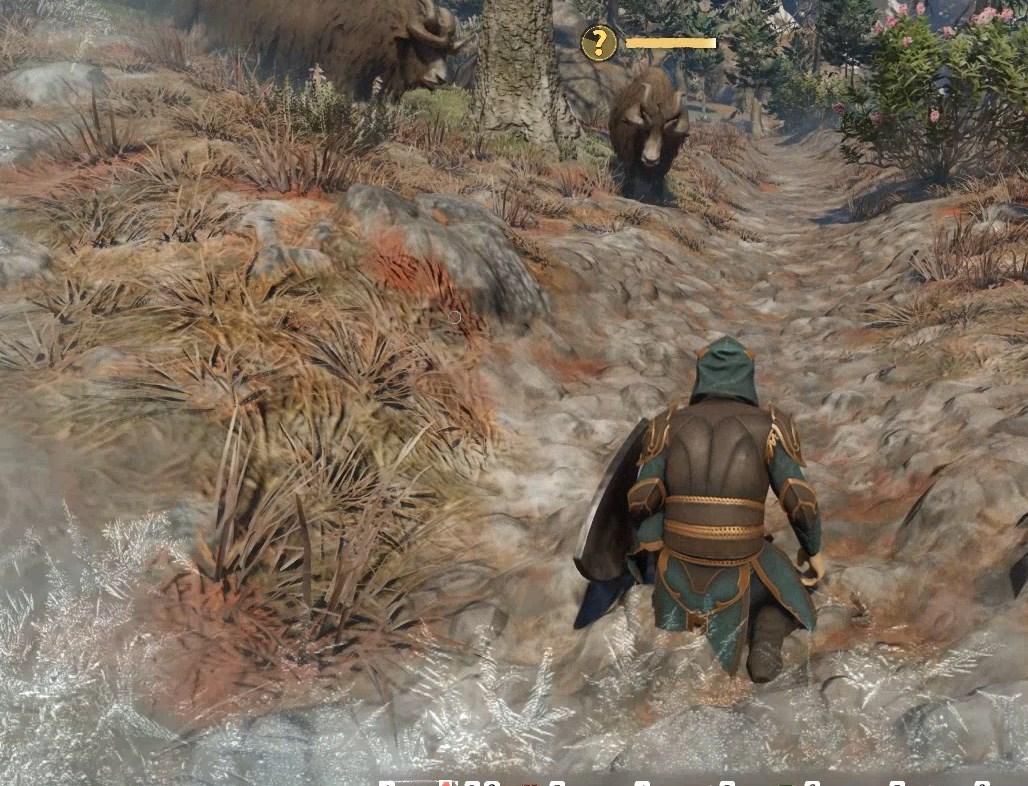 Yaks in the Albaneve Summits, a source of wool in Enshrouded Souls of the Frozen Frontier.