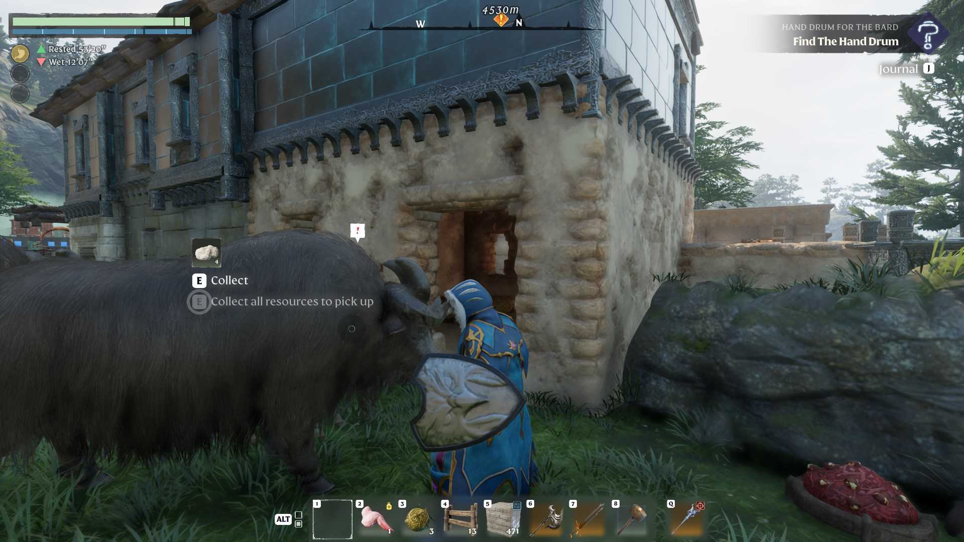 Ensure your Yak is well cared for in Enshrouded Souls of the Frozen Frontier