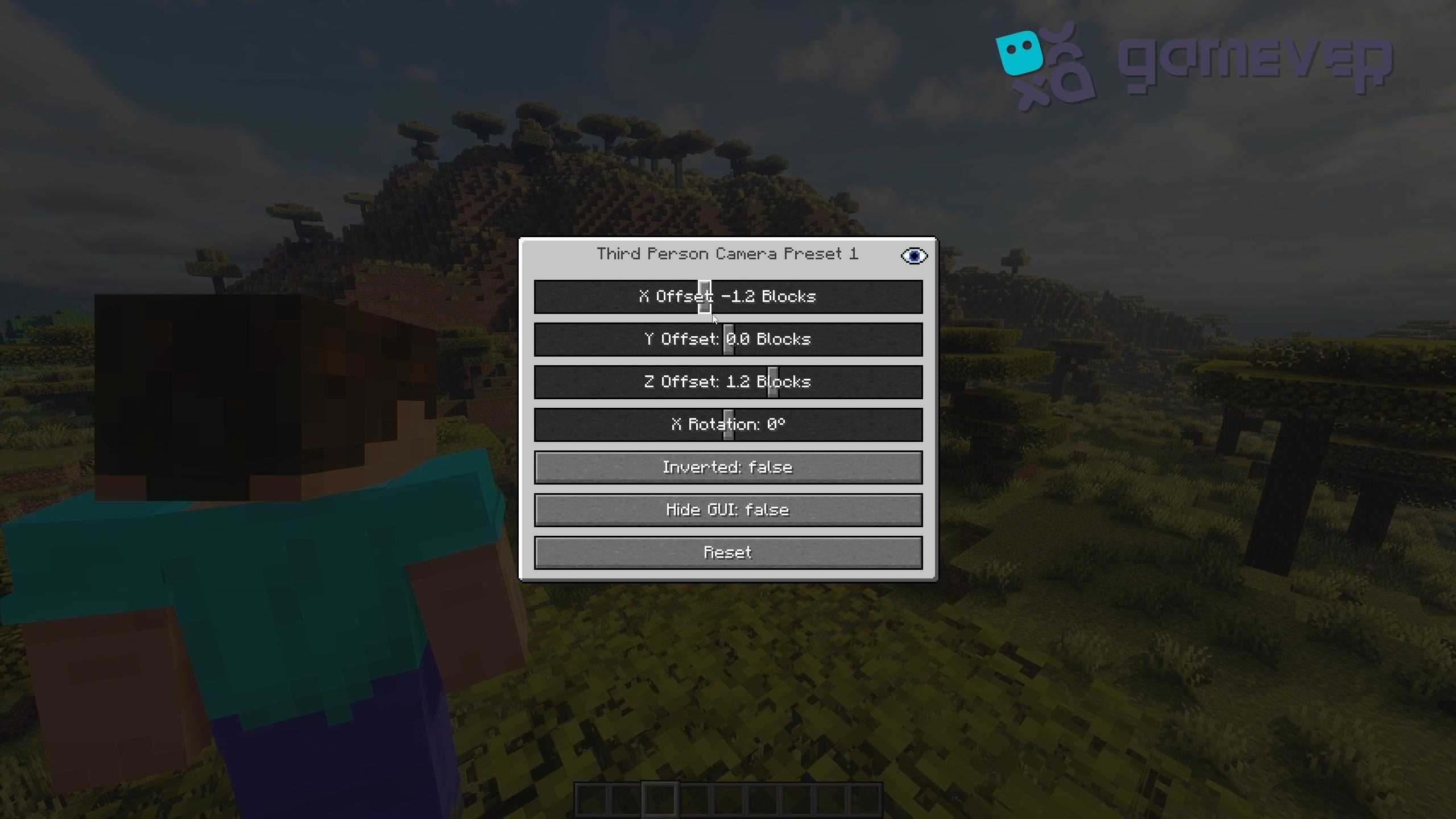 Anpassung der Drittperspektive mit der Mod