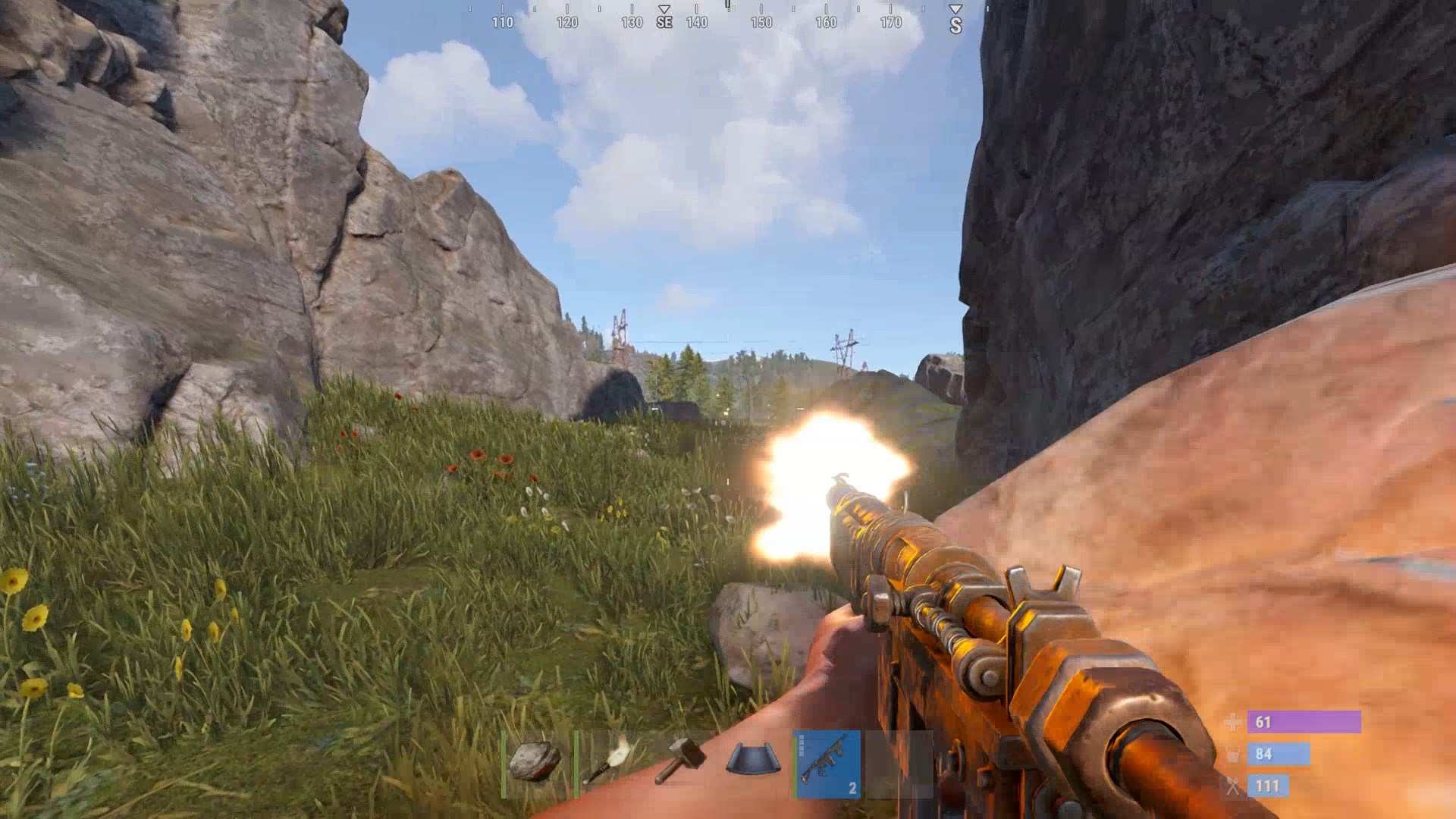 Stelle die Handmade SMG einfach mit minimalen Ressourcen in Rust her