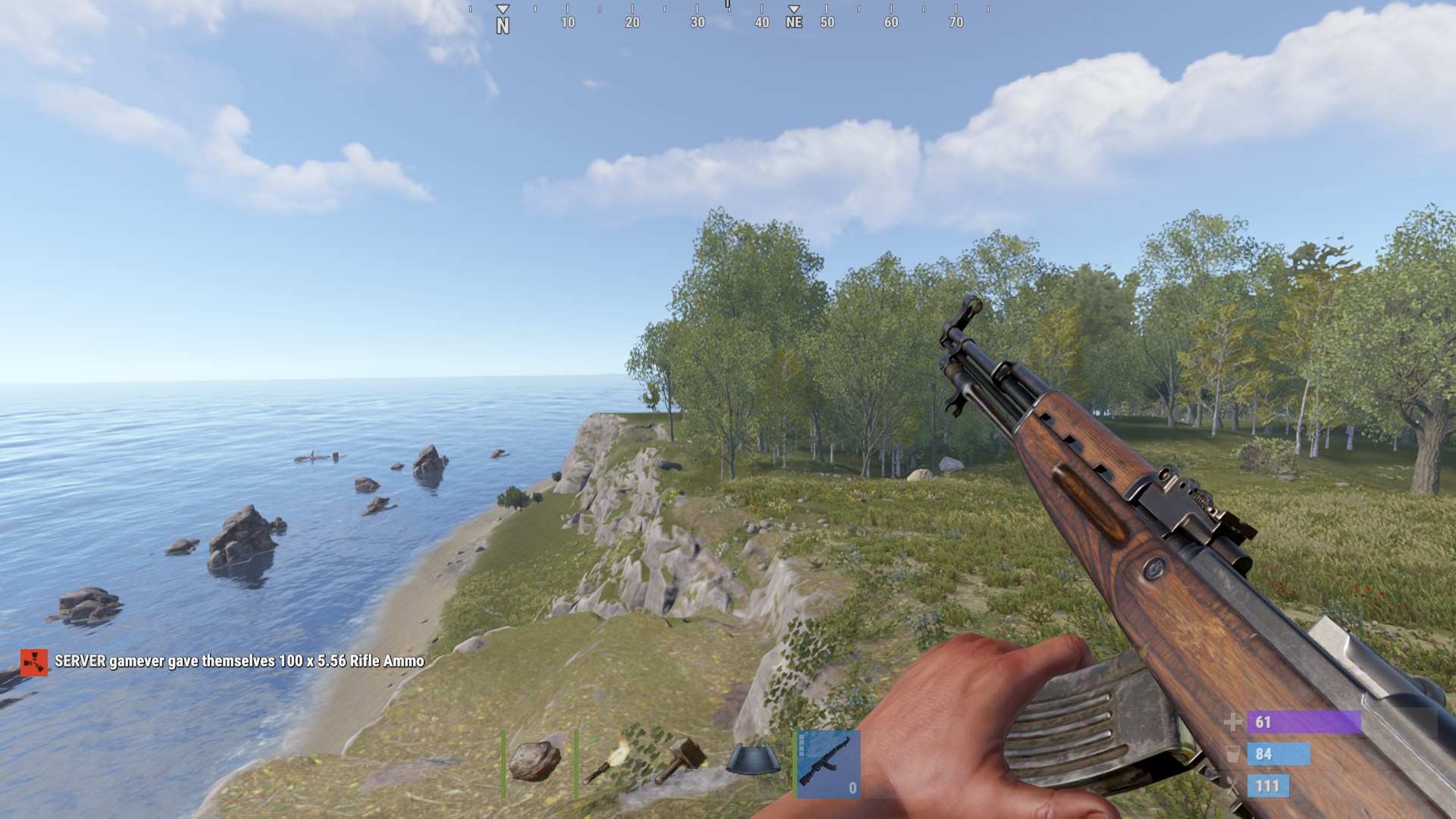 Rüste das SKS für kraftvolle Schüsse auf mittlere bis lange Distanz in Rust aus