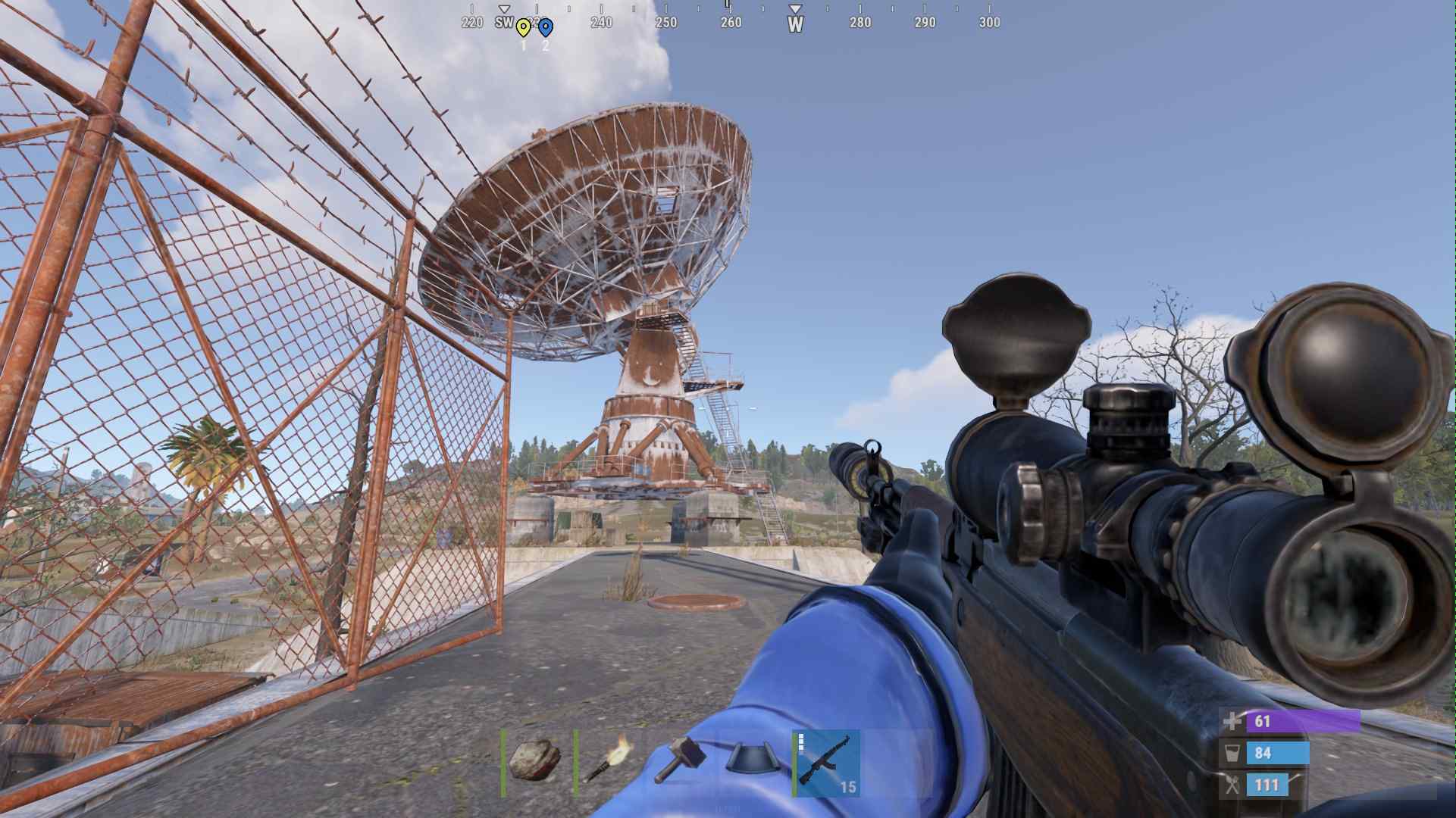 Wähle Aufsätze, um das SKS-Gewehr in Rust zu verbessern